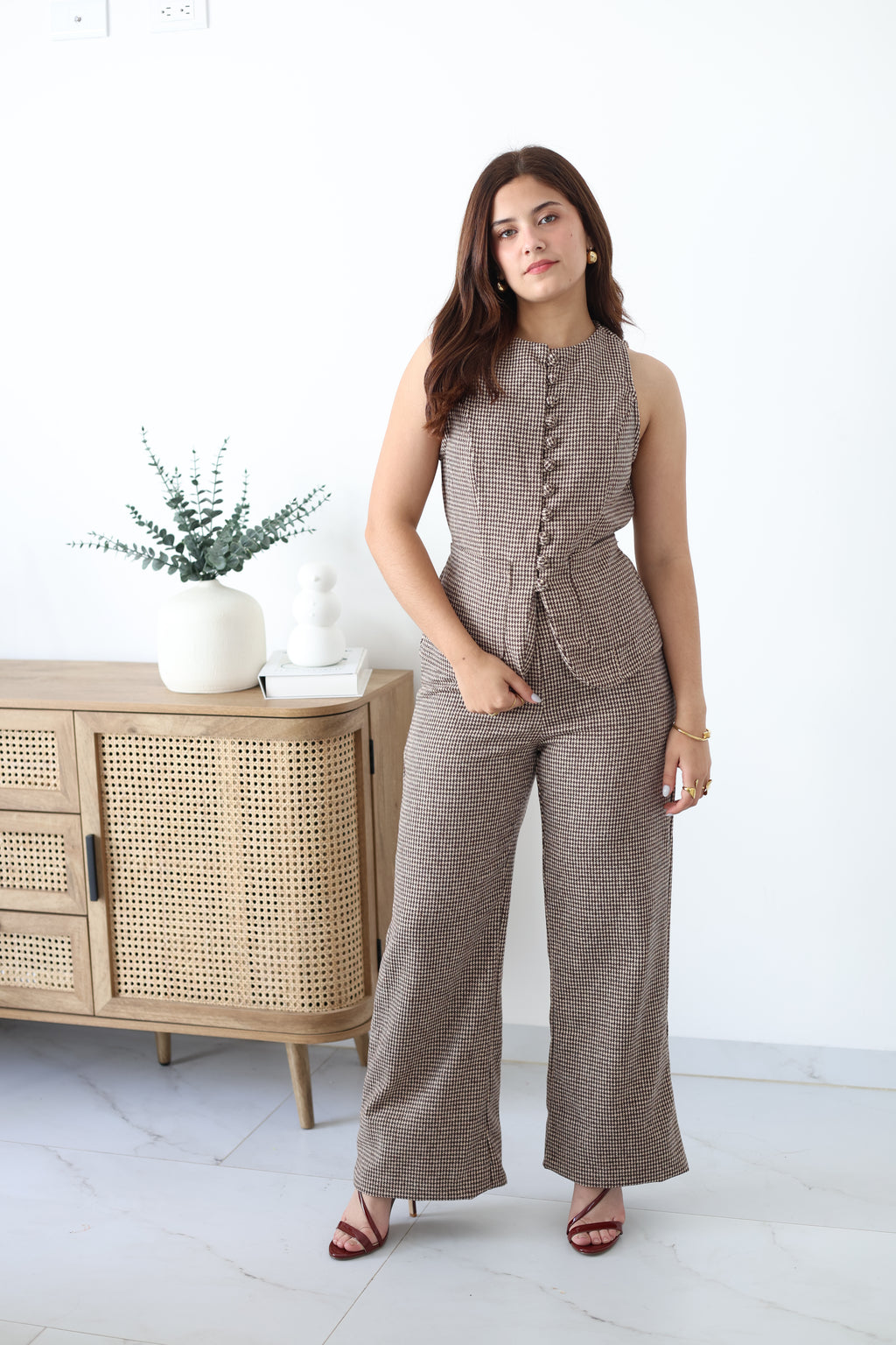 Conjunto 2pz pata de gallo