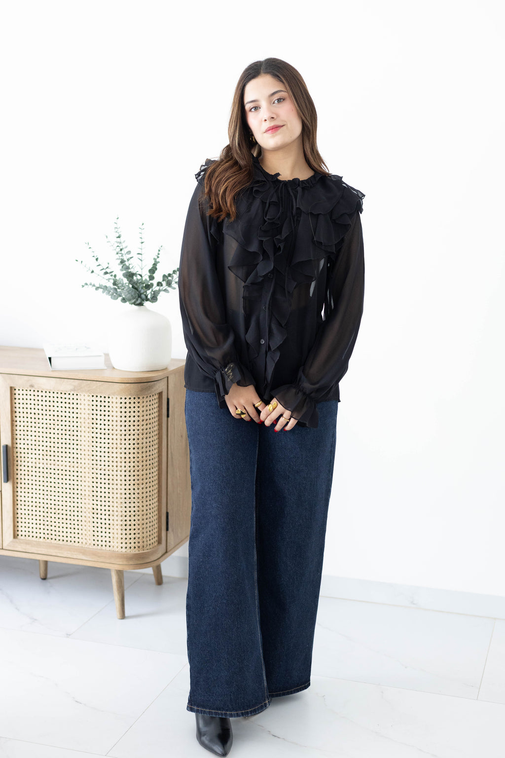 Blusa de olanes