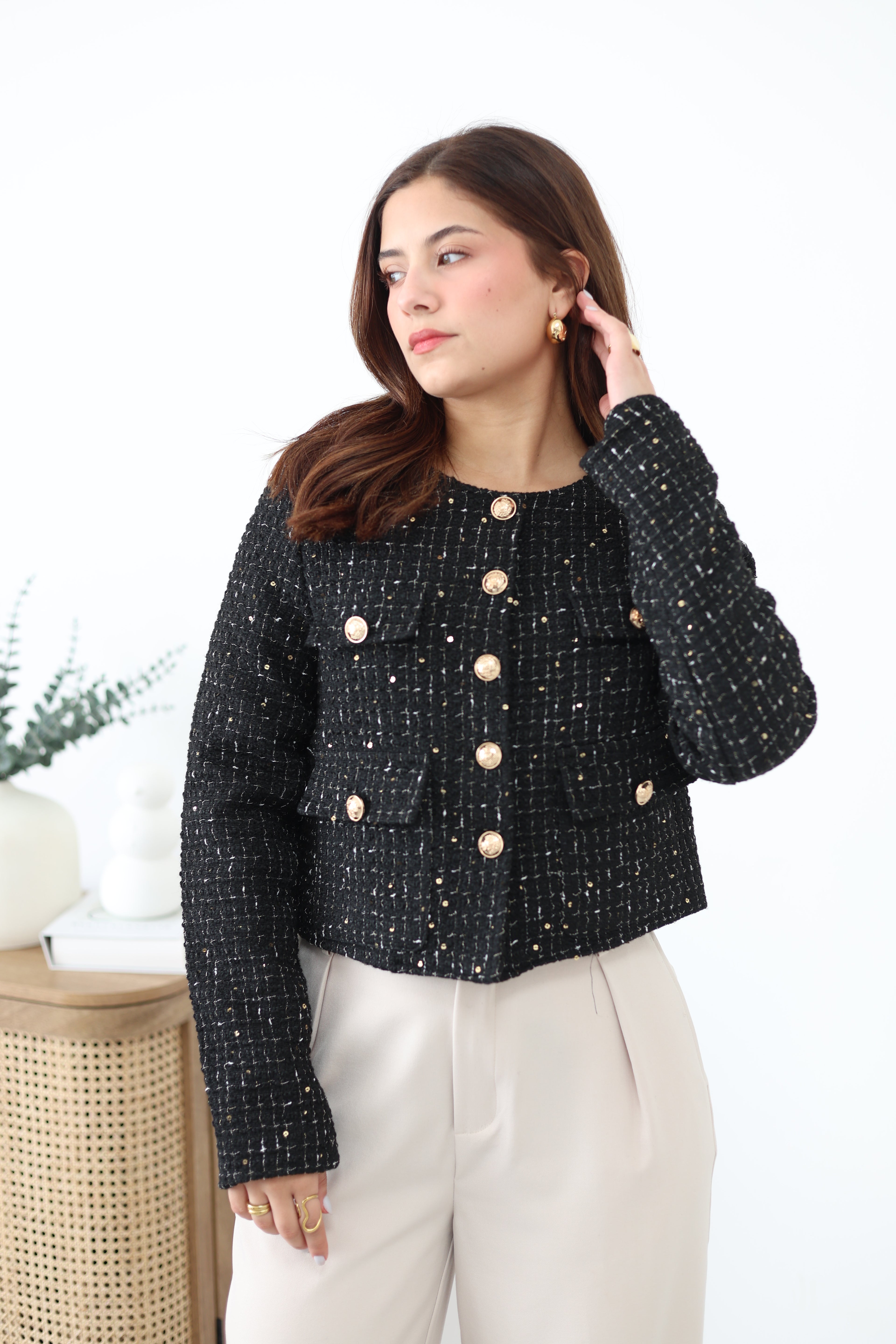 Abrigo de lentejuelas