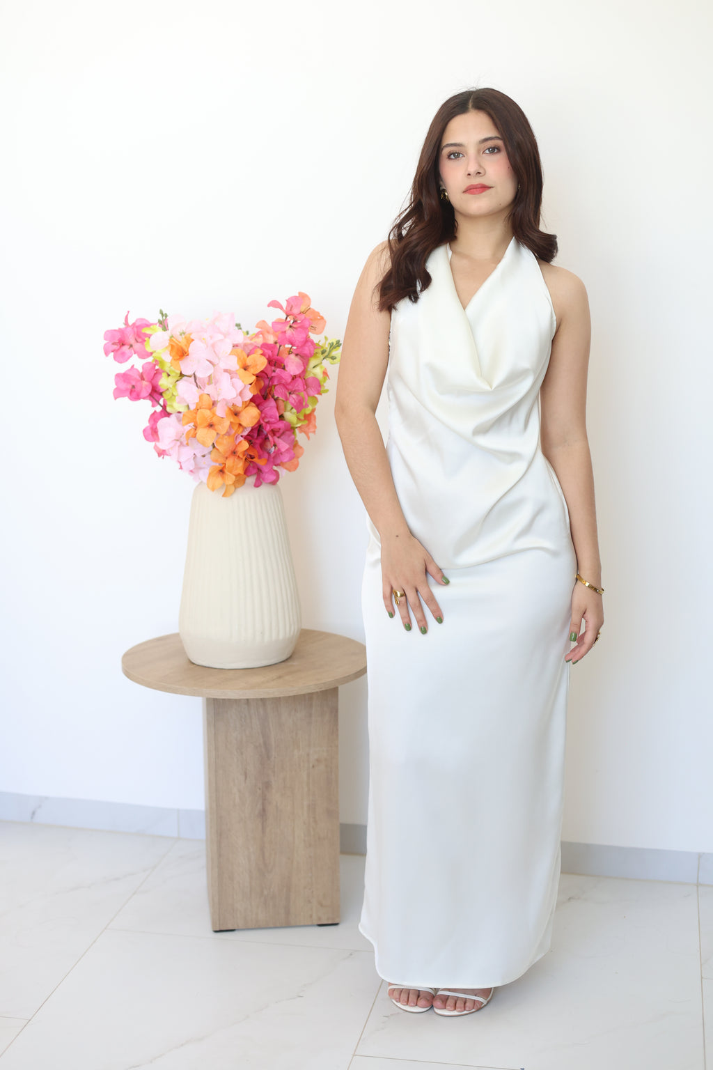Vestido de satin
