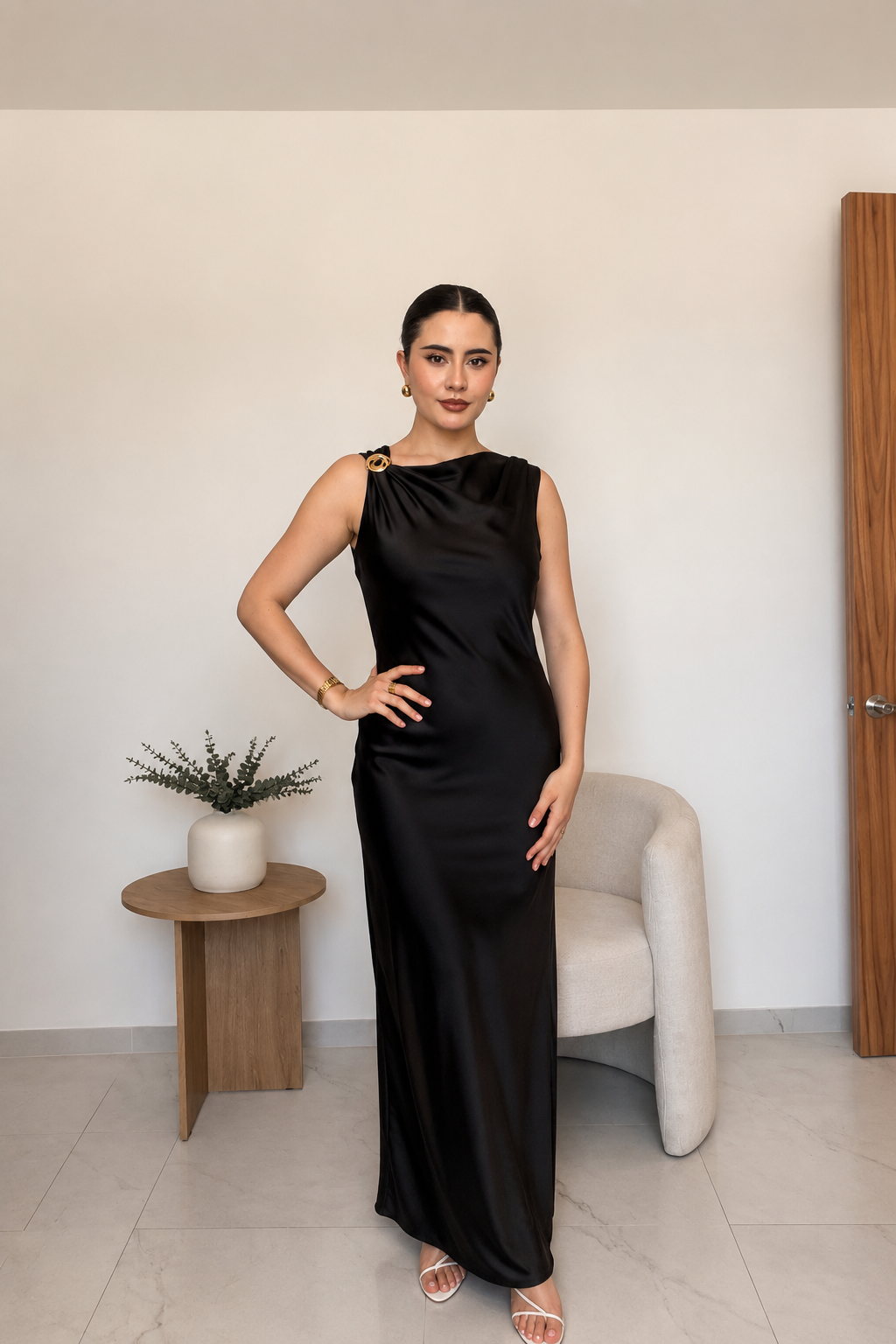 Vestido satín 🤍
