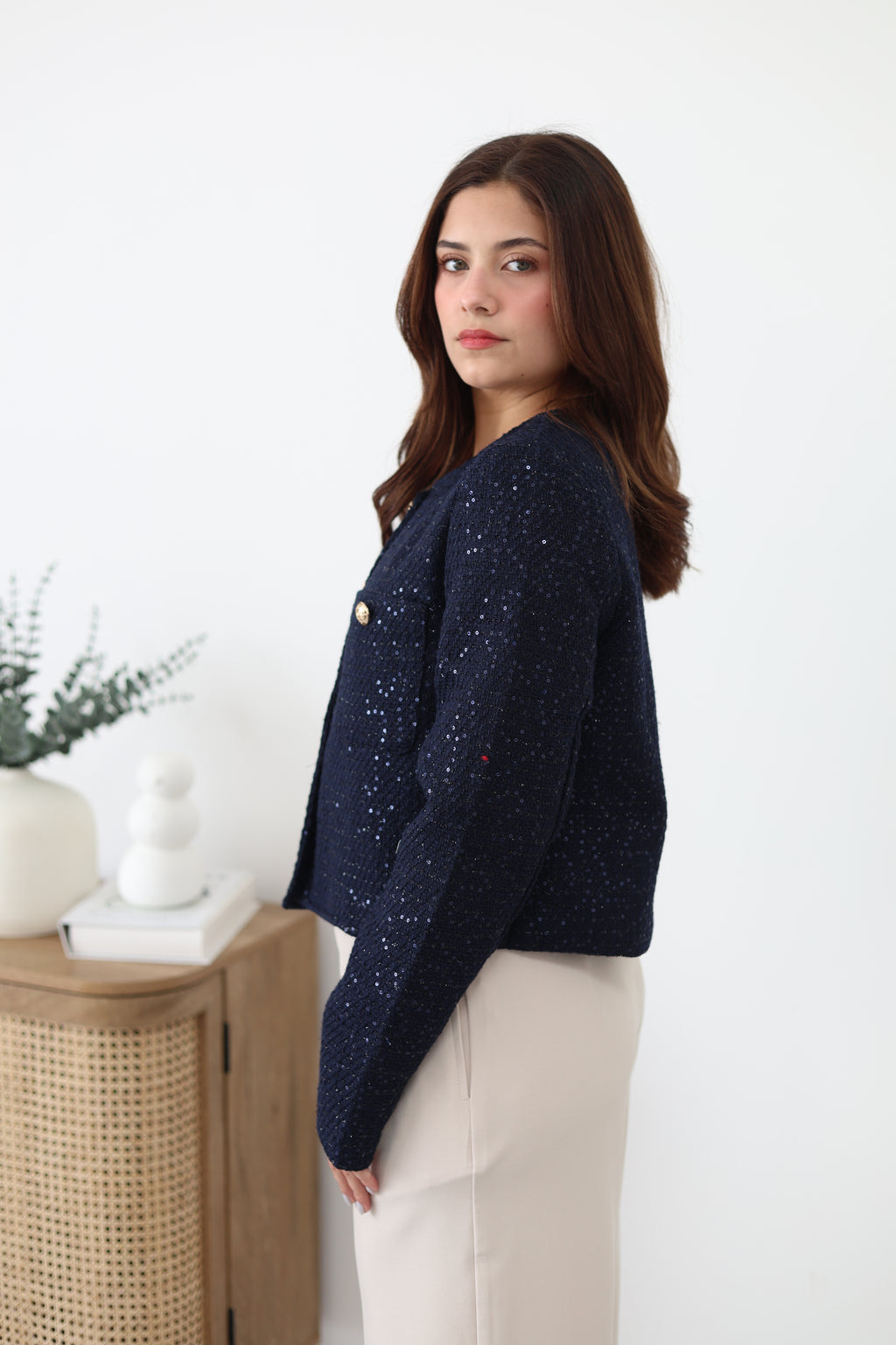 Abrigo de lentejuelas