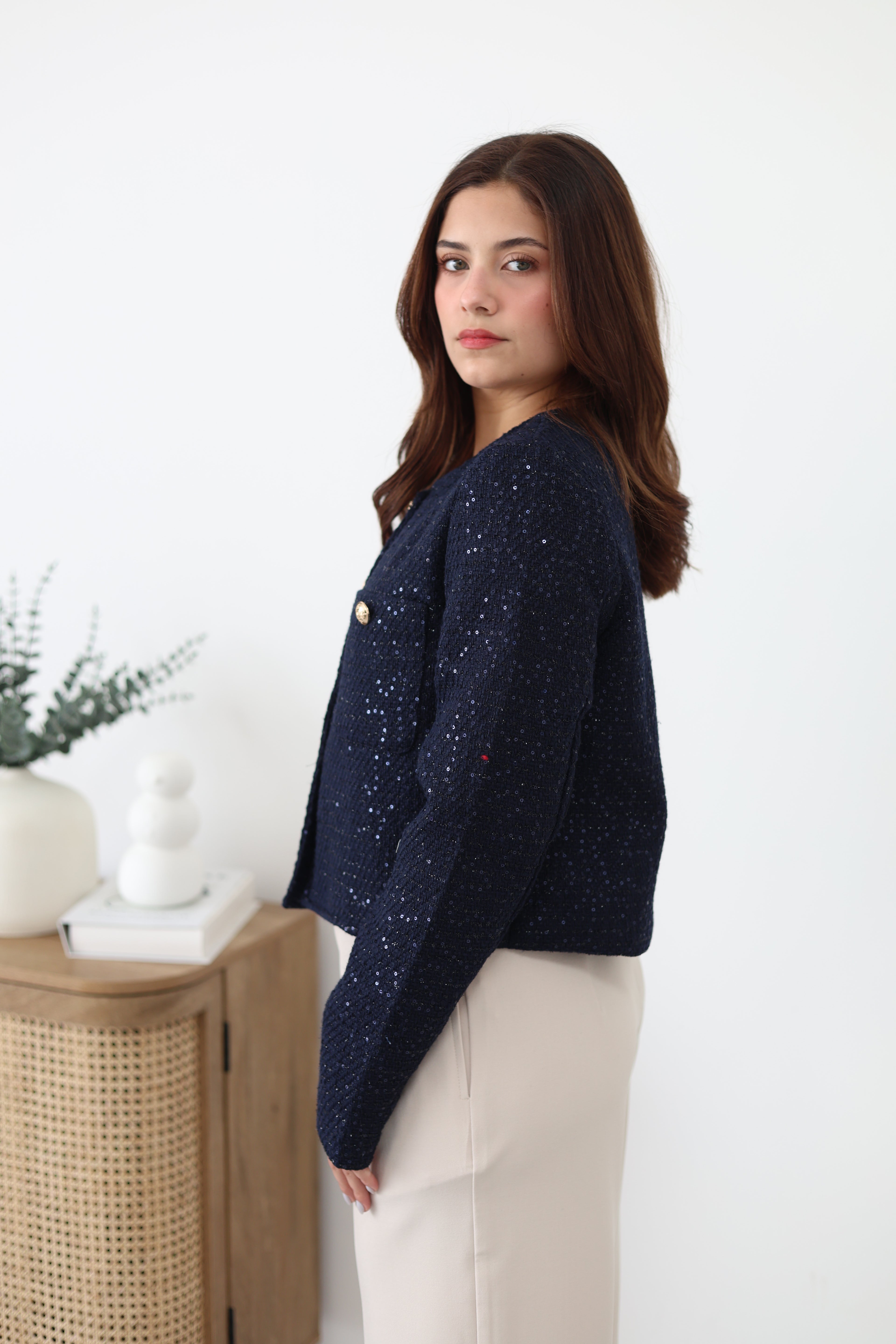 Abrigo de lentejuelas