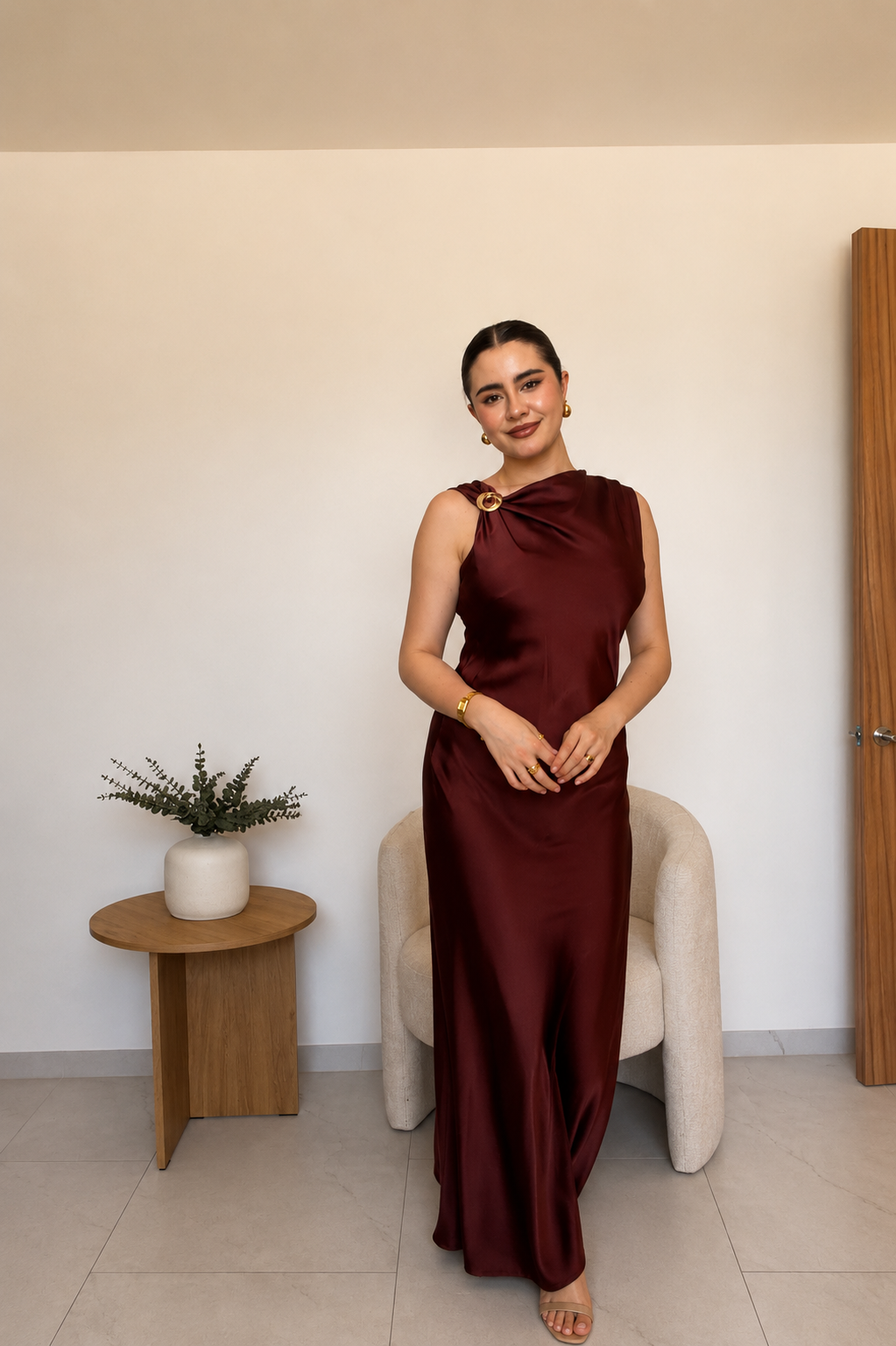 Vestido satín 🤍