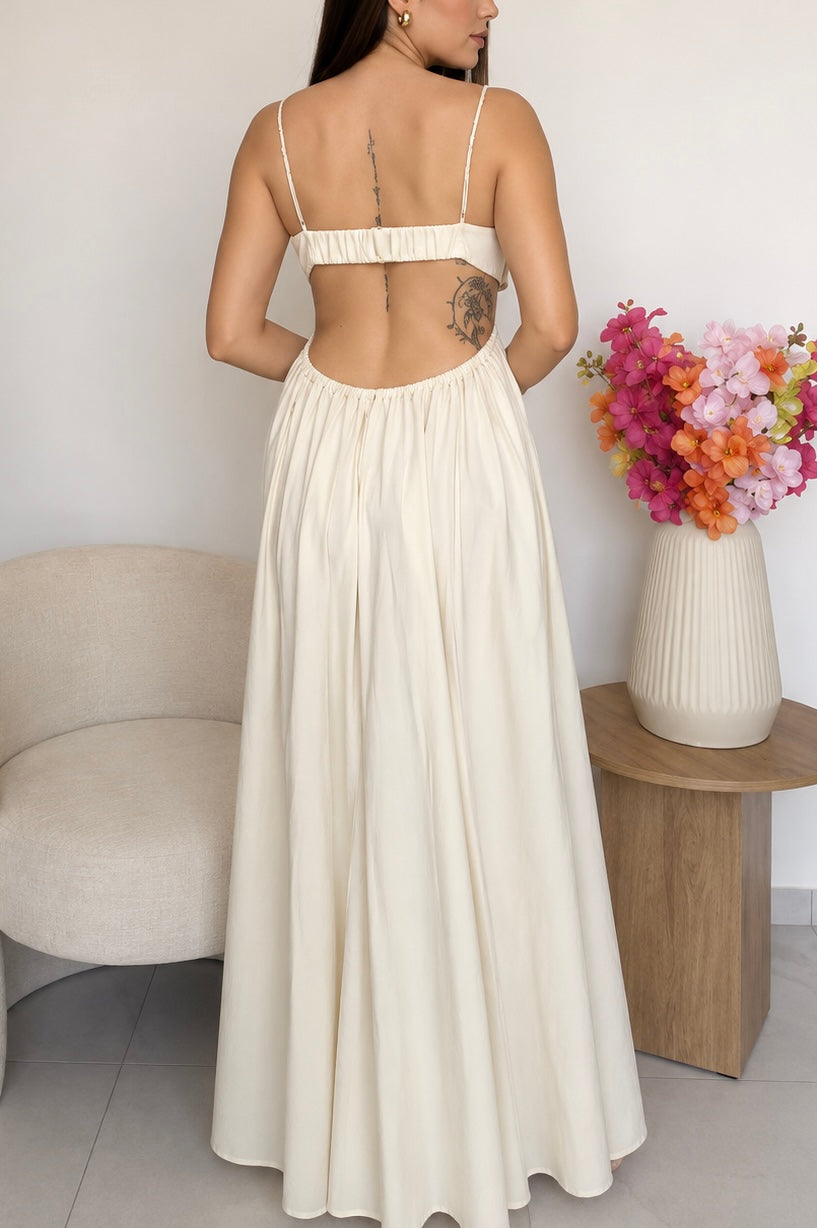 Vestido beige