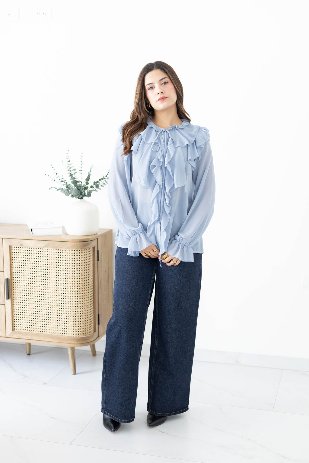 Blusa de olanes