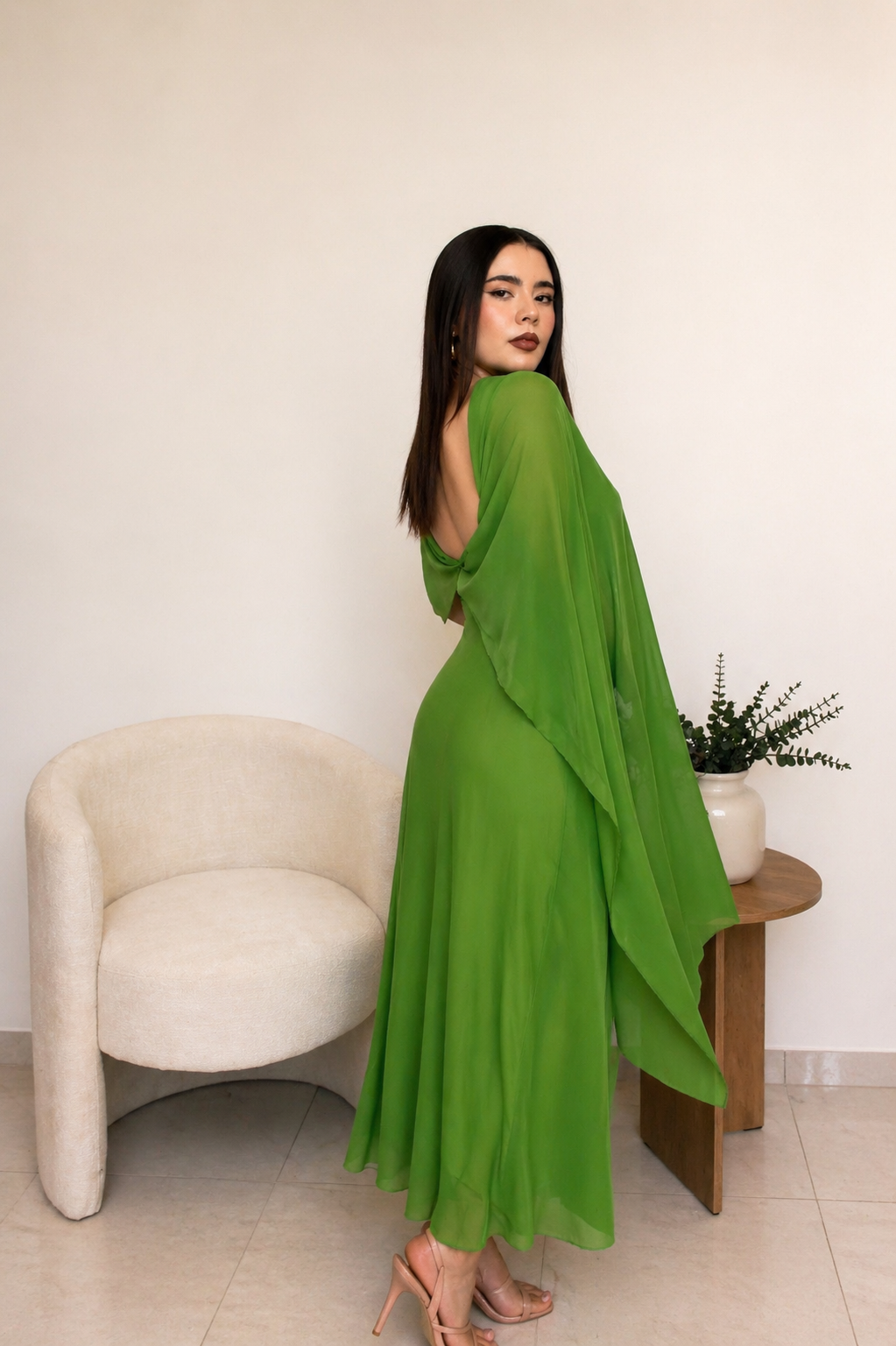 Vestido Verde Atelier