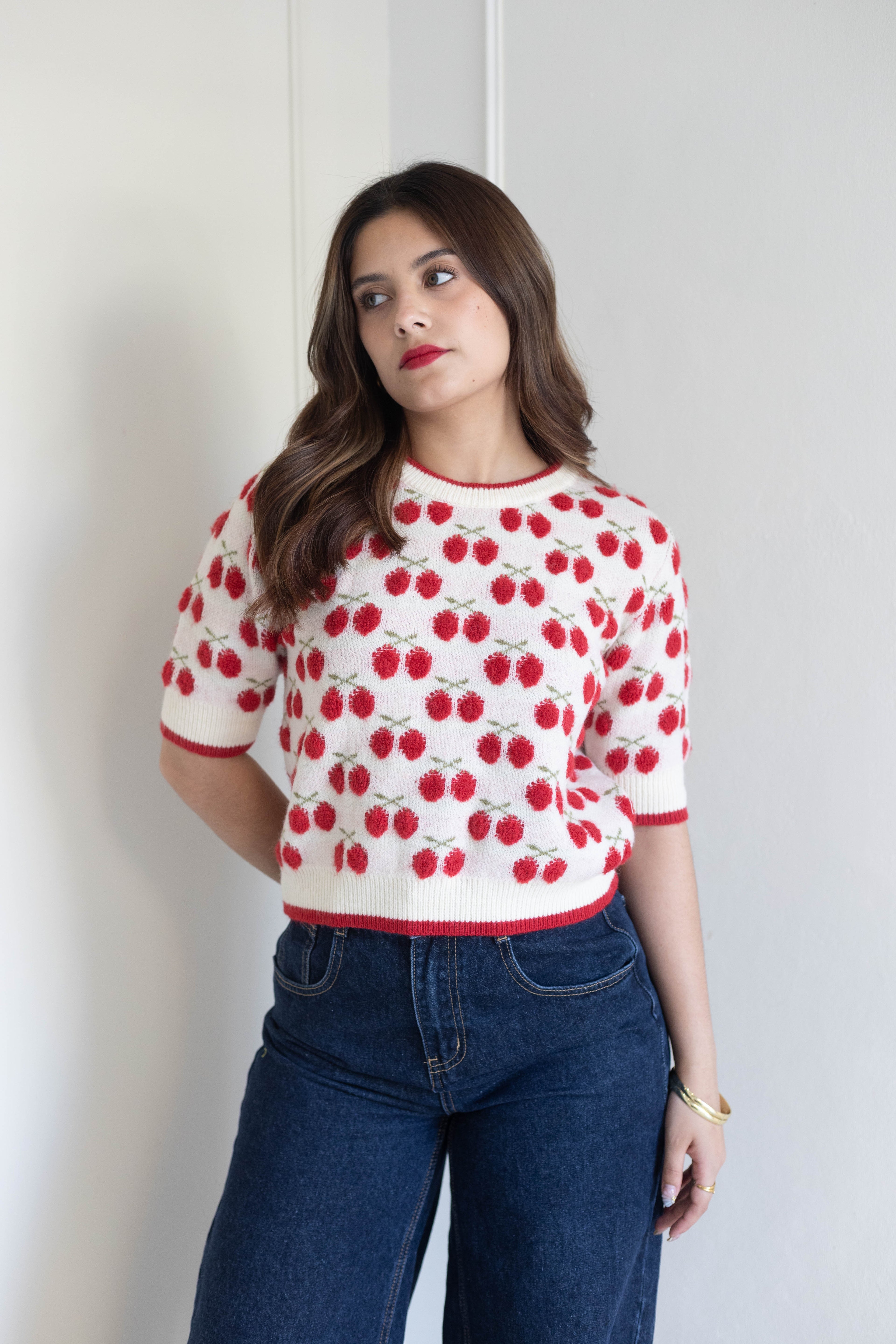 Blusa de cerezas
