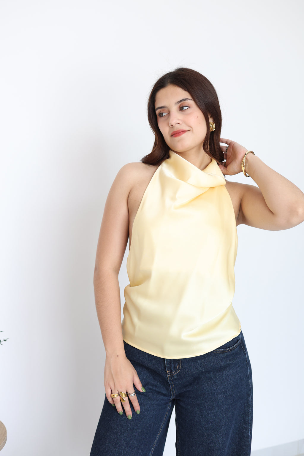 Blusa de satin