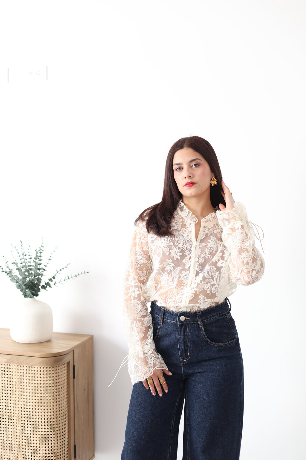 Camisa de encaje