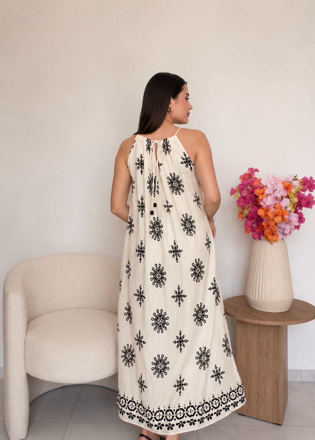 Vestido beige