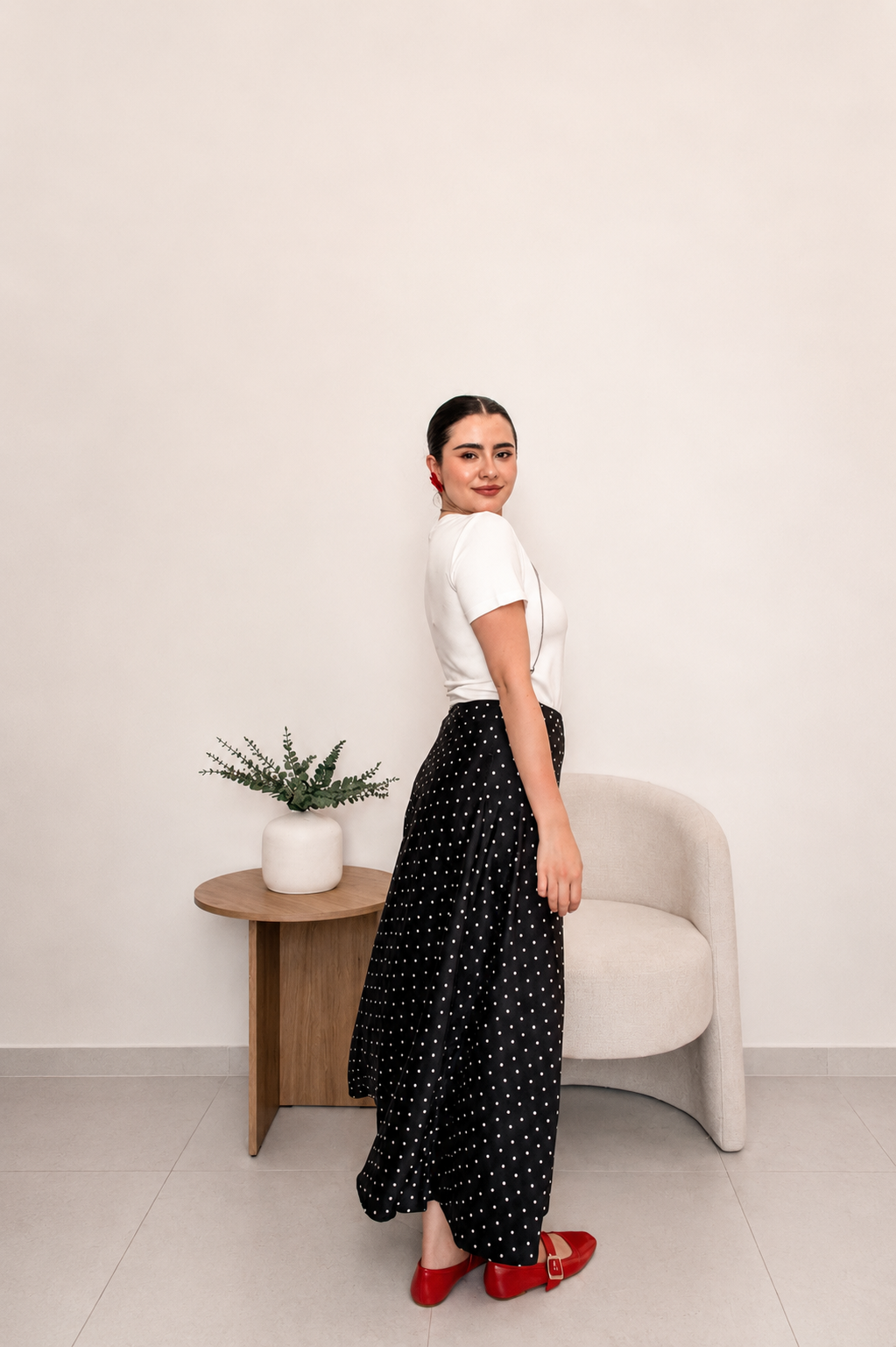 Falda polka dots