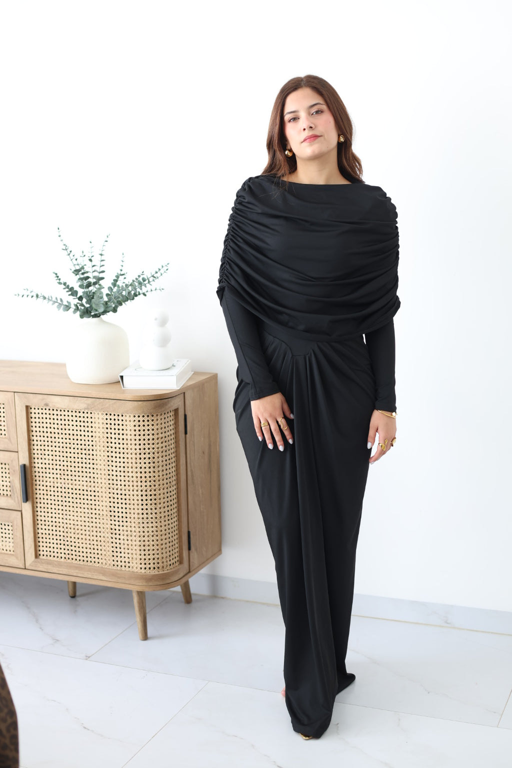 Vestido negro largo
