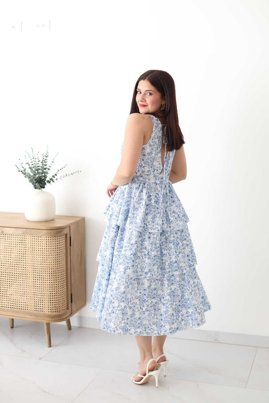 Vestido estampado olanes