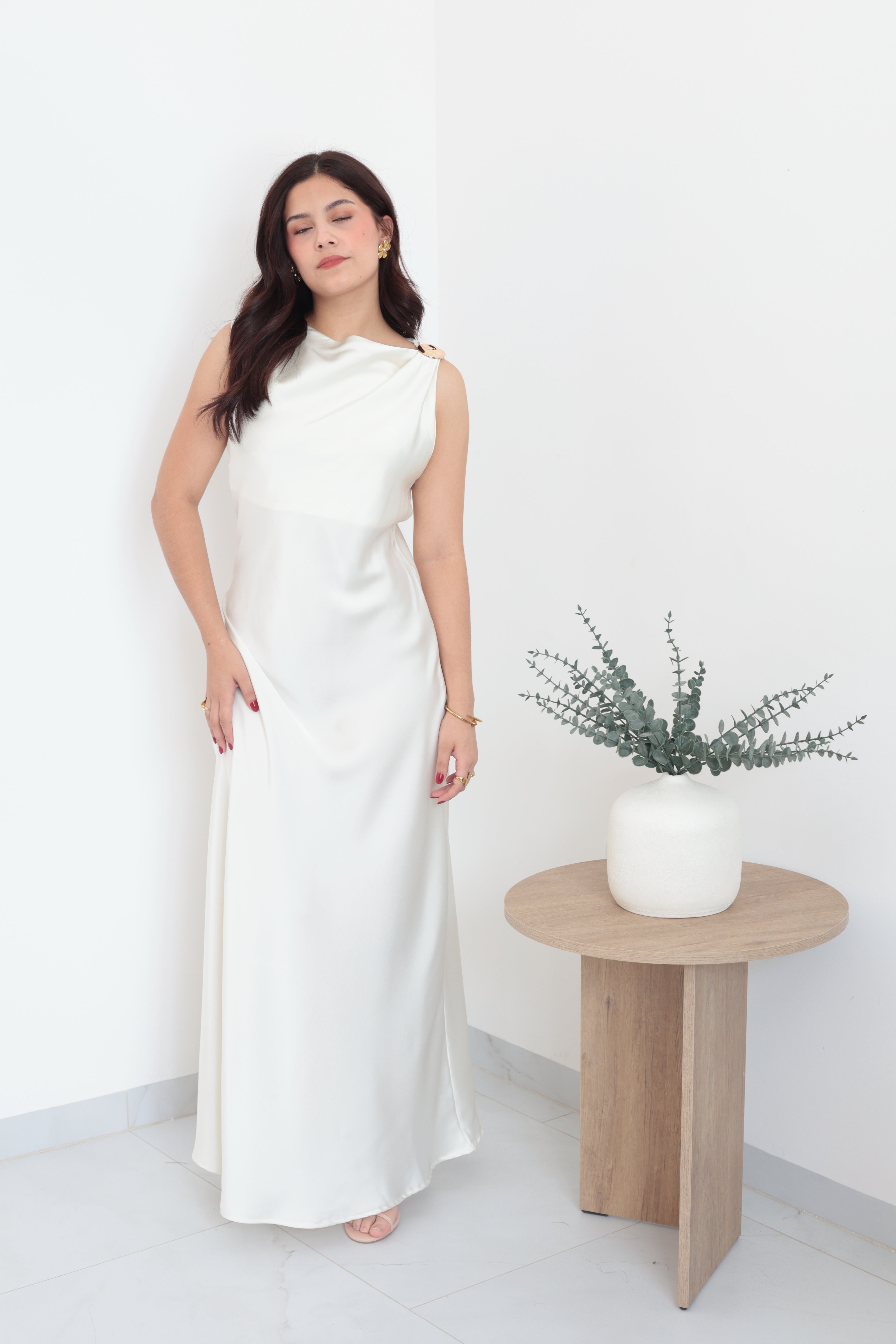 Vestido satín 🤍