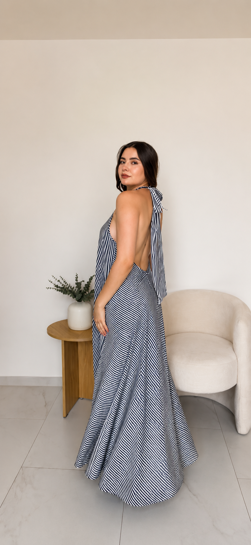 Vestido de rayas