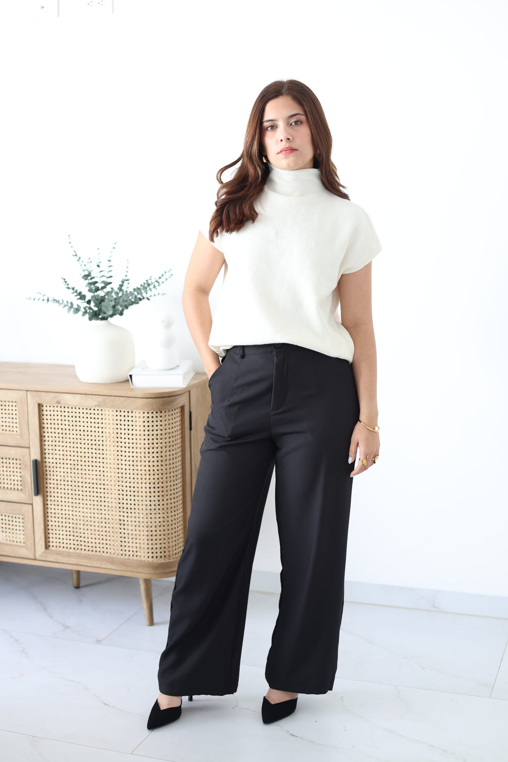 Blusa cuello alto