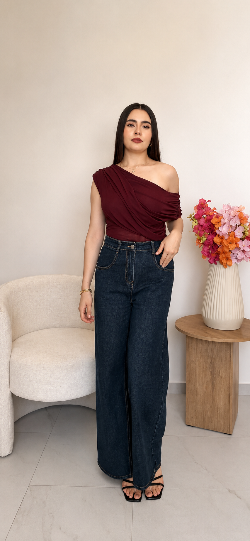 Blusa tinto