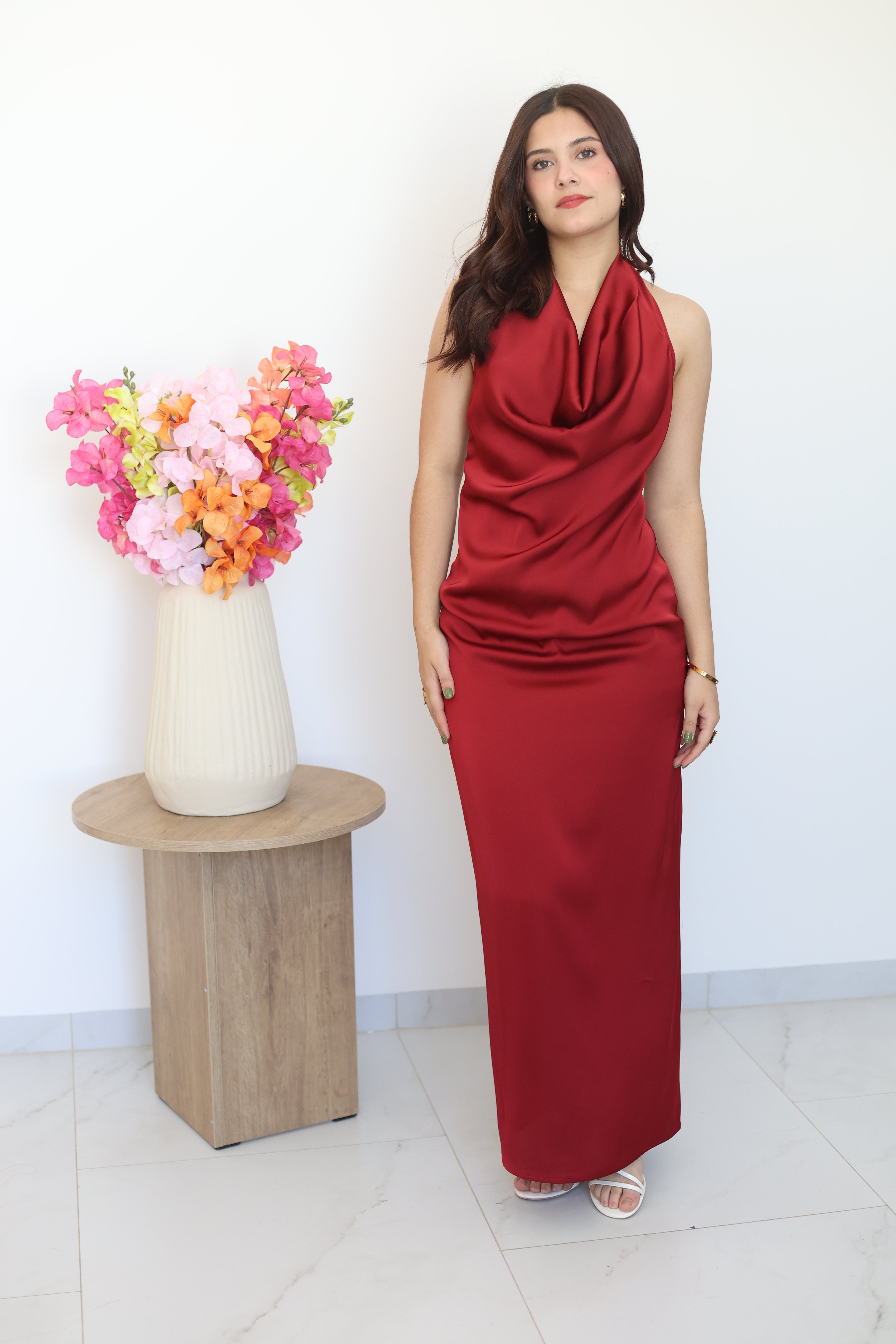 Vestido de satin