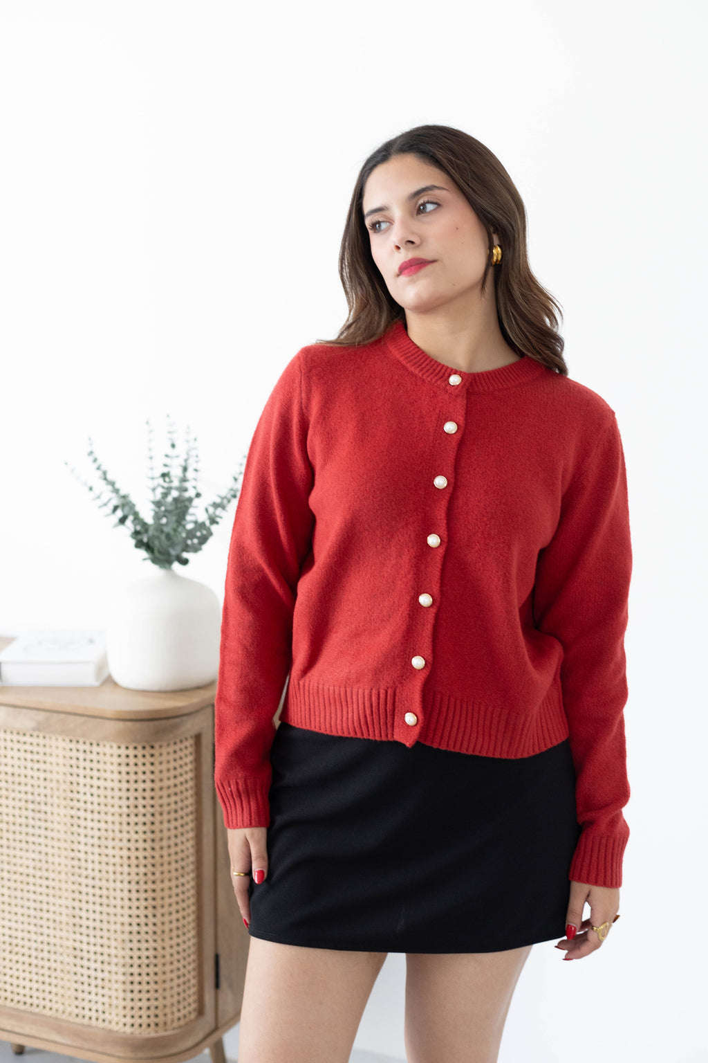 Sueter botones Perla