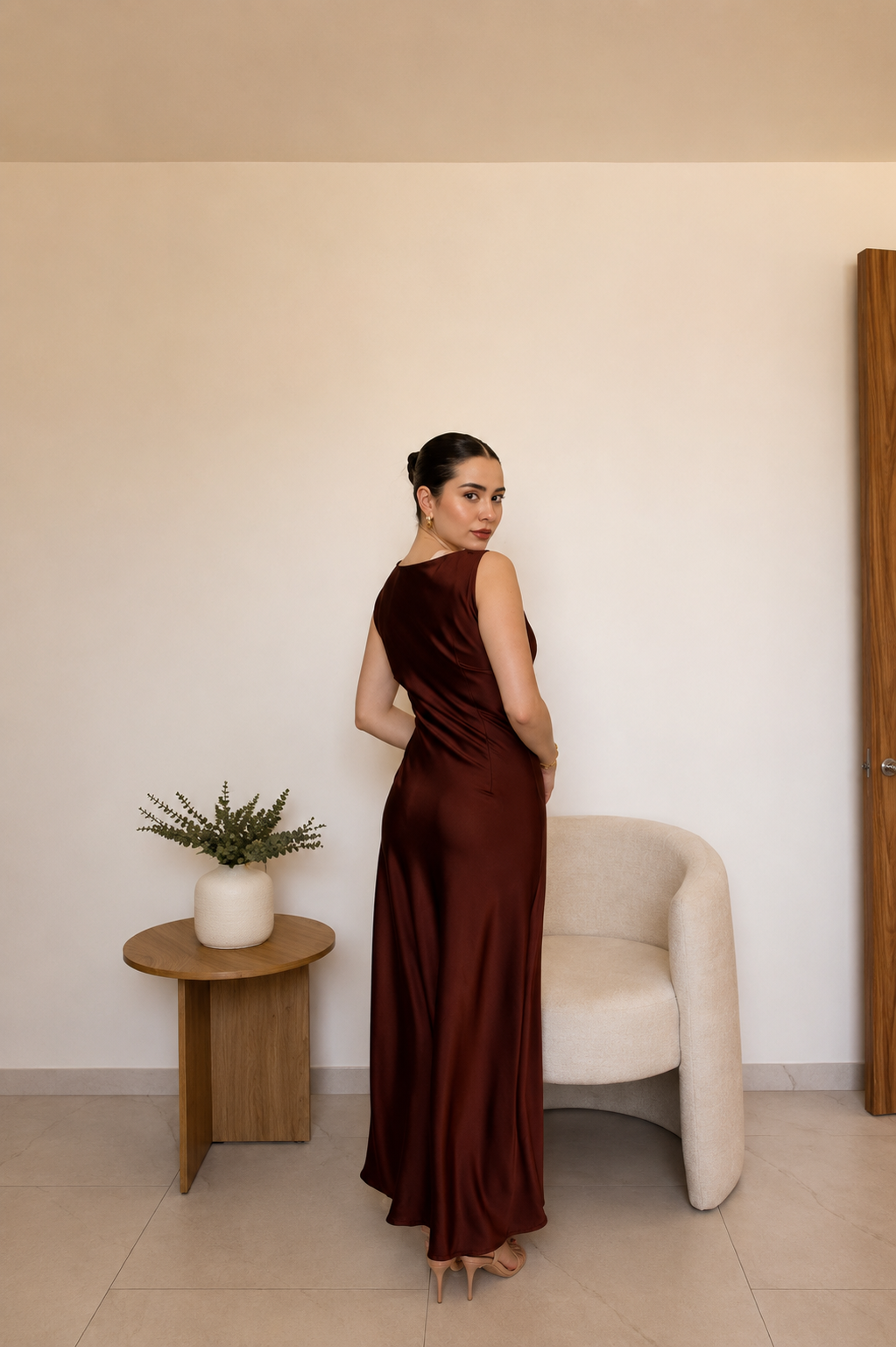 Vestido satín 🤍