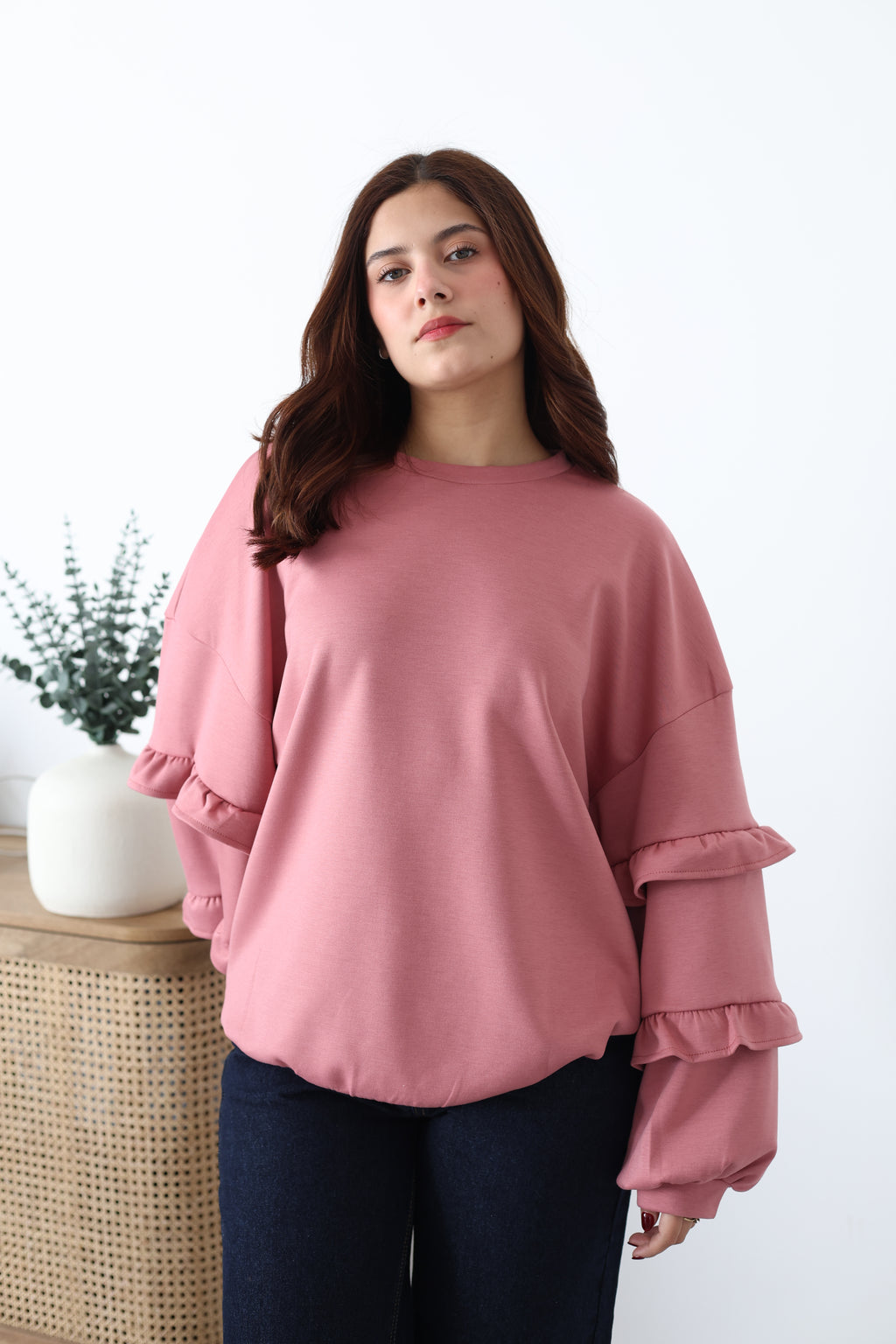 Sudadera rosa