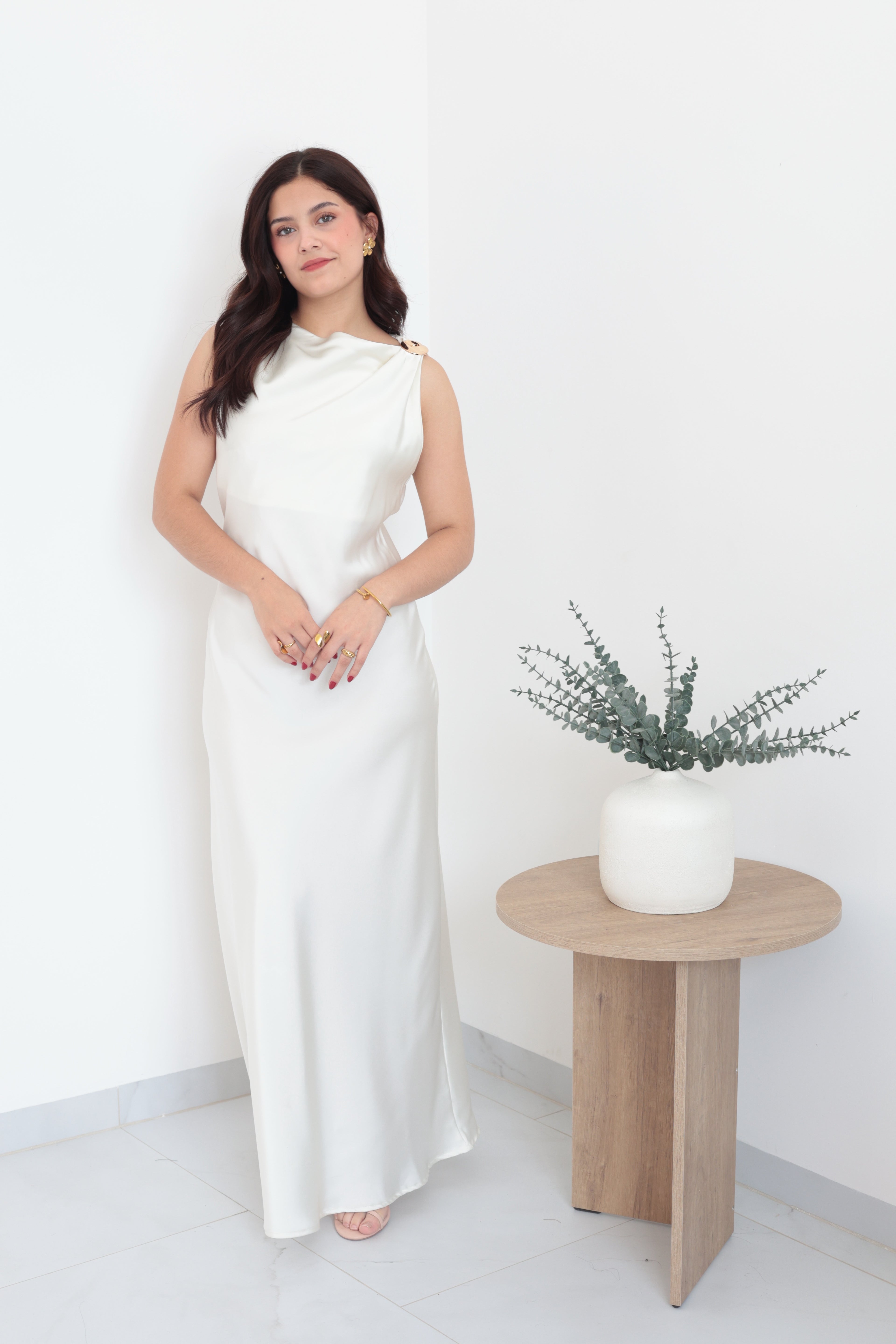 Vestido satín 🤍