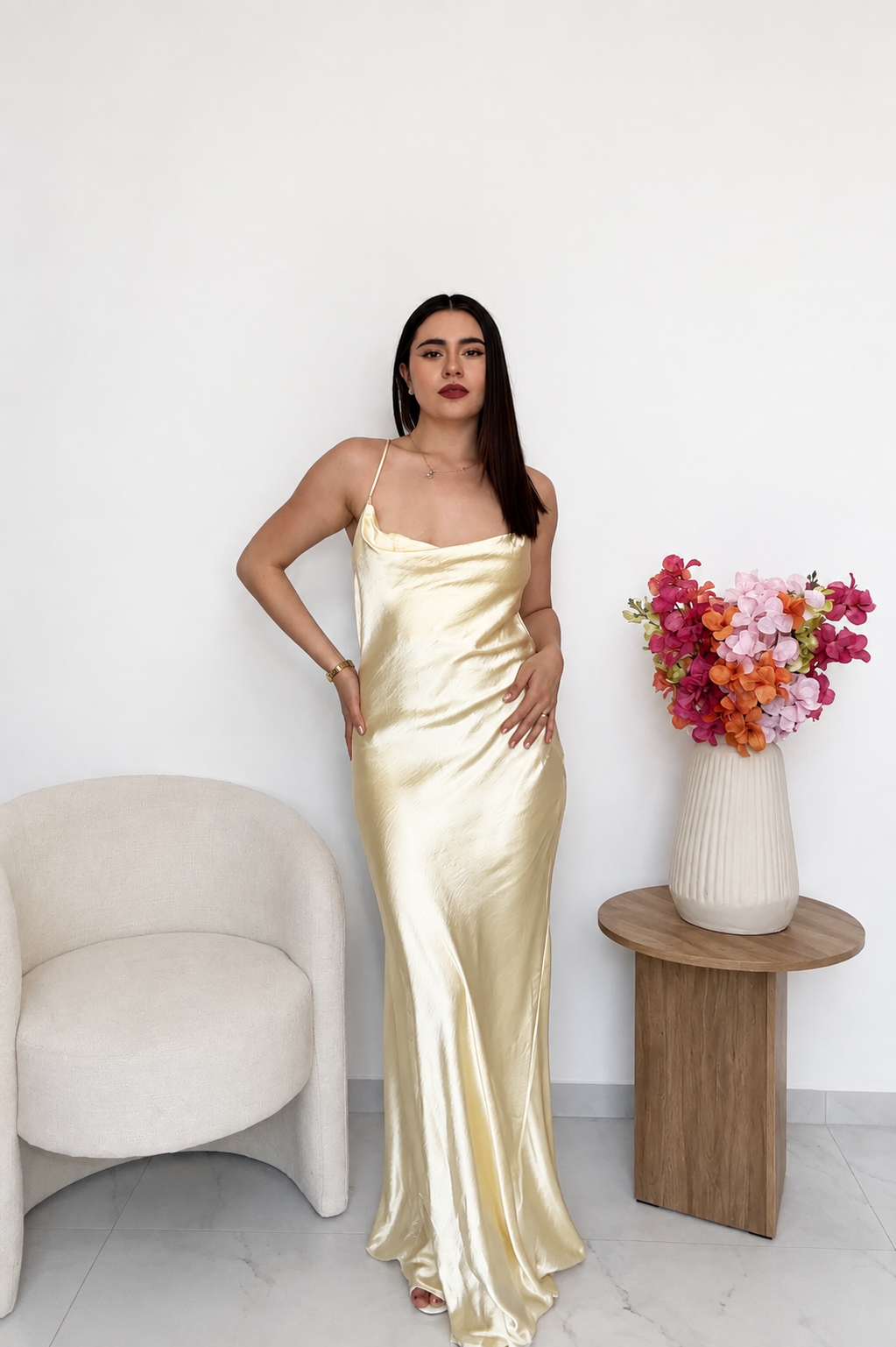 Vestido satin