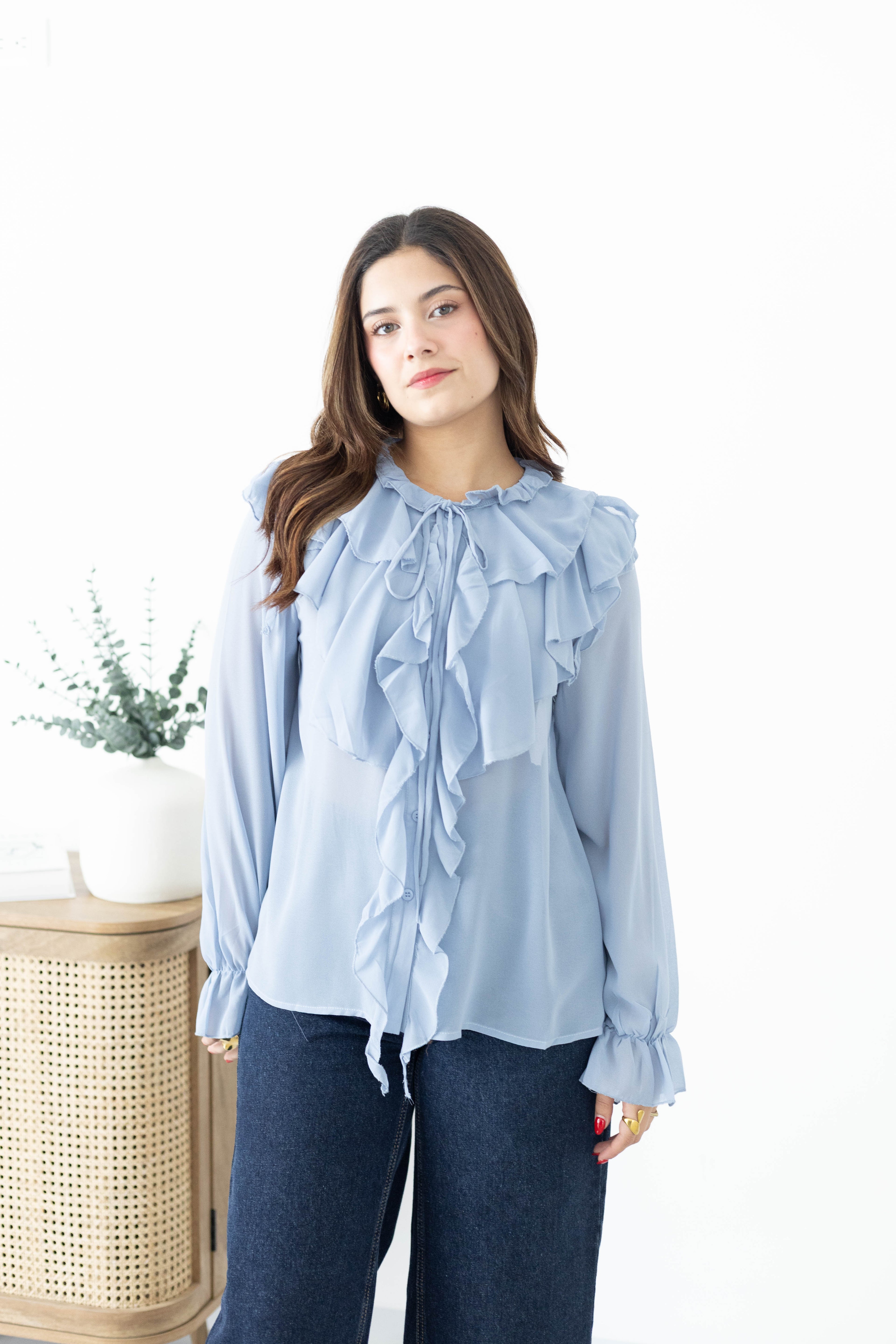 Blusa de olanes
