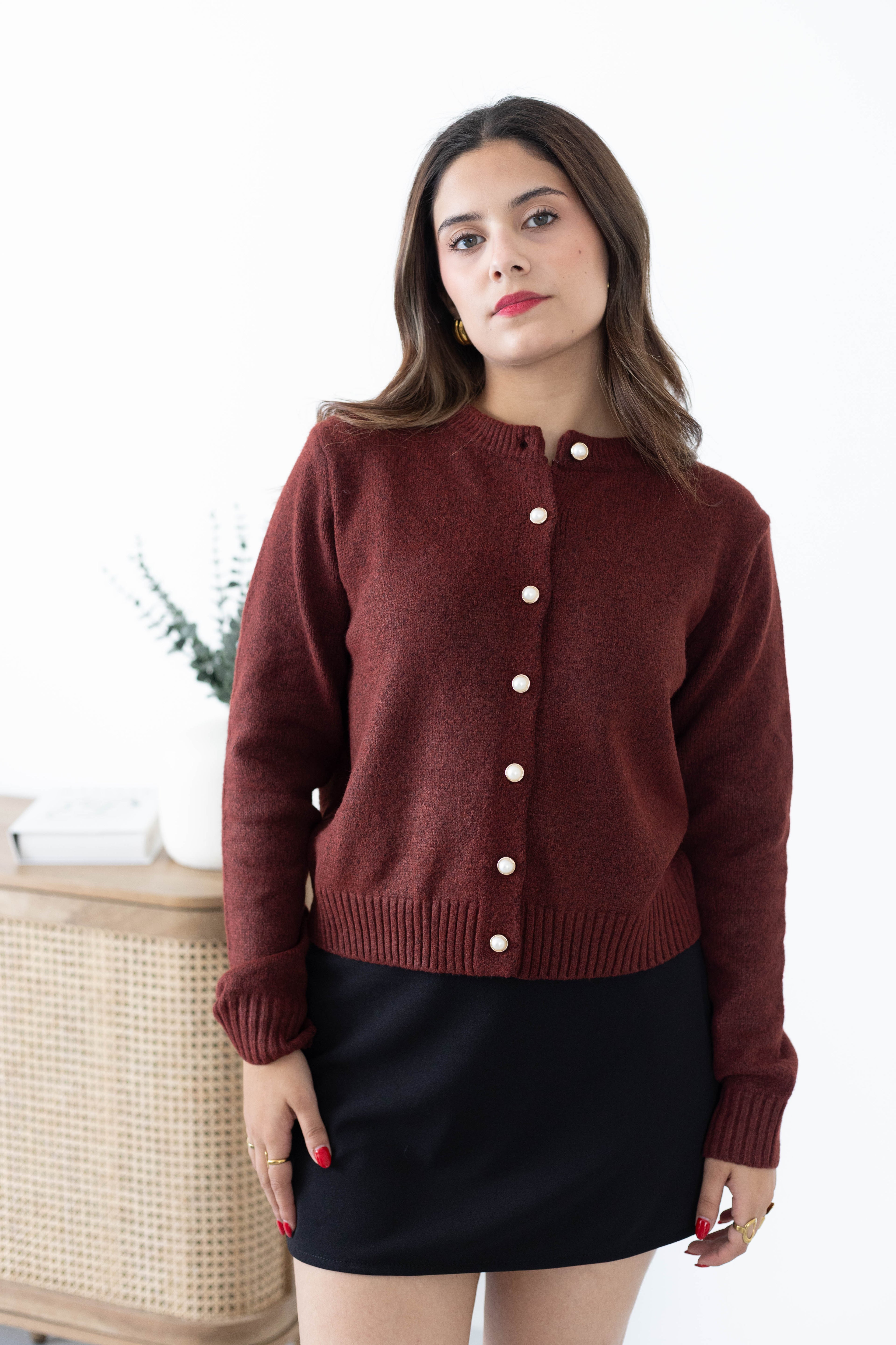 Sueter botones Perla