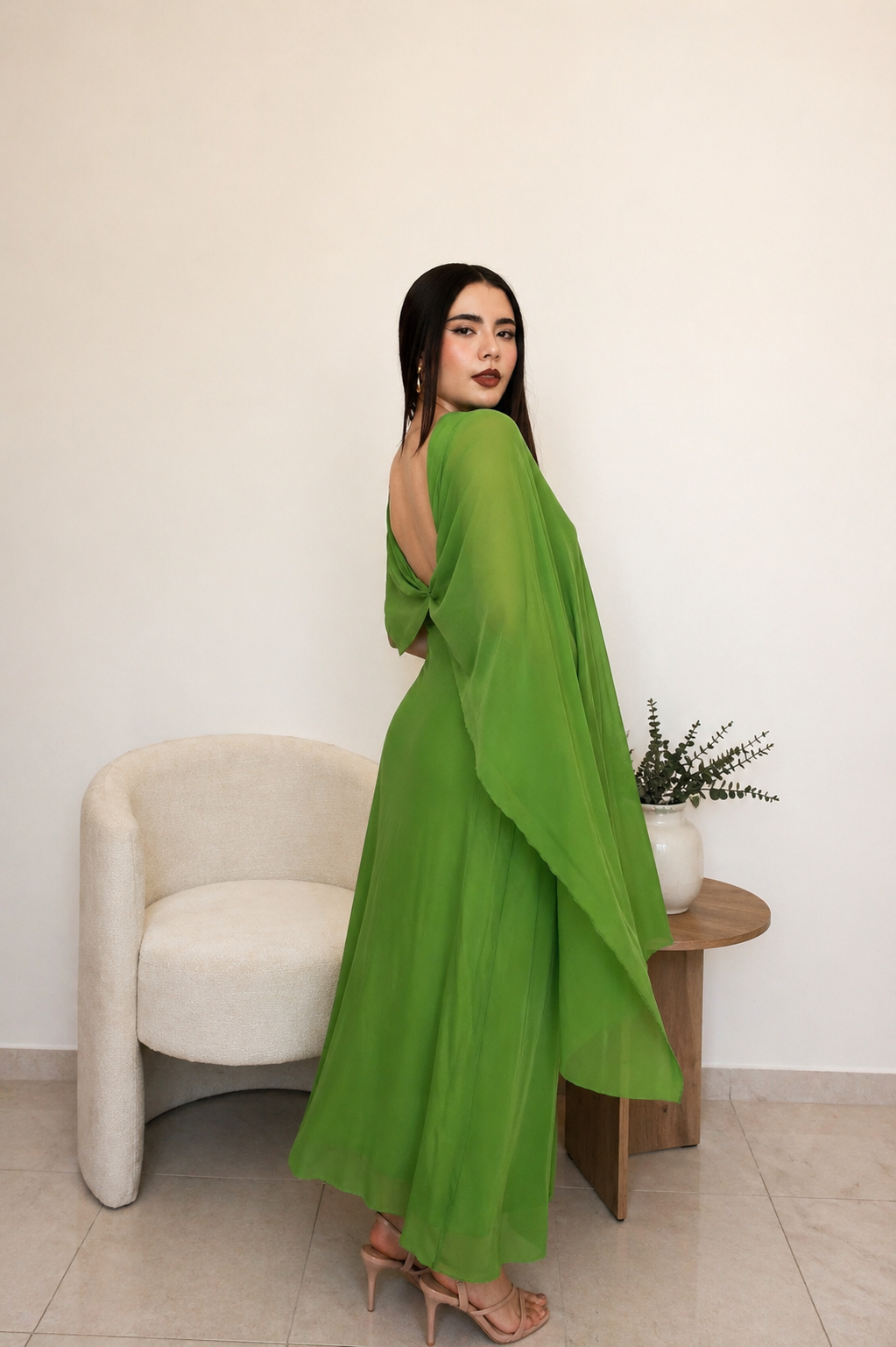 Vestido Verde Atelier