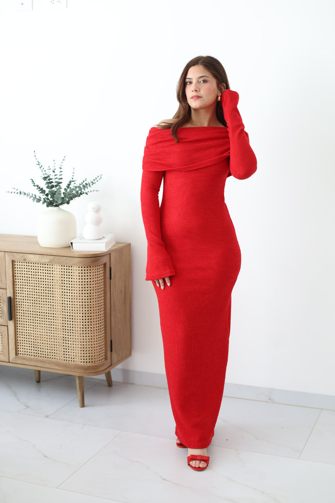 Vestido manga campesina