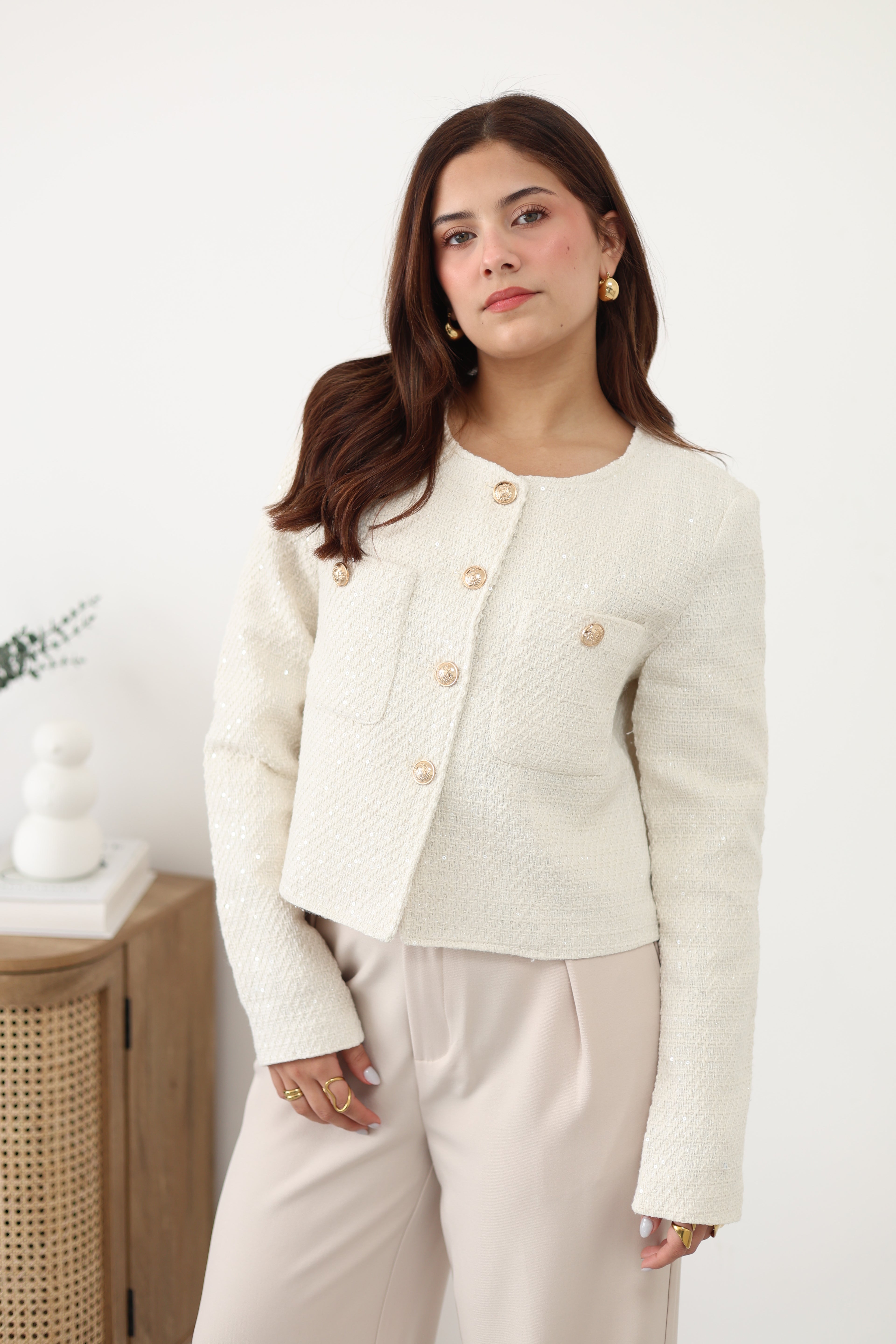 Abrigo de lentejuelas