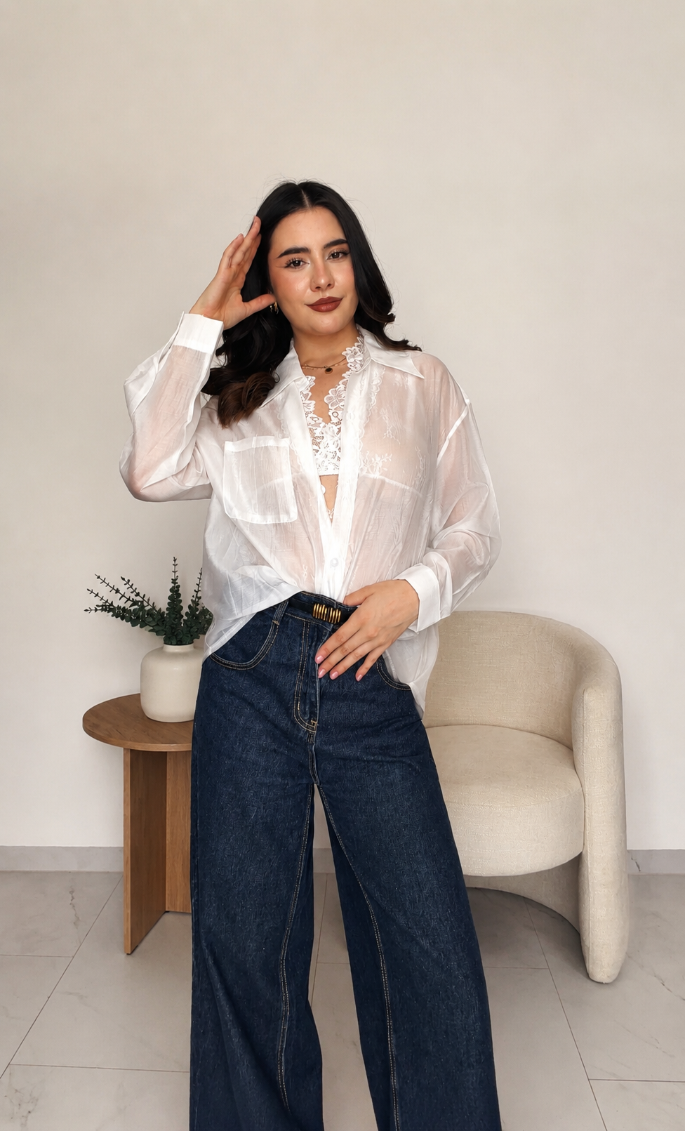 Camisa con bralett