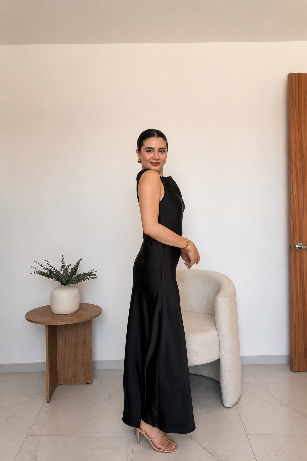 Vestido satín 🤍