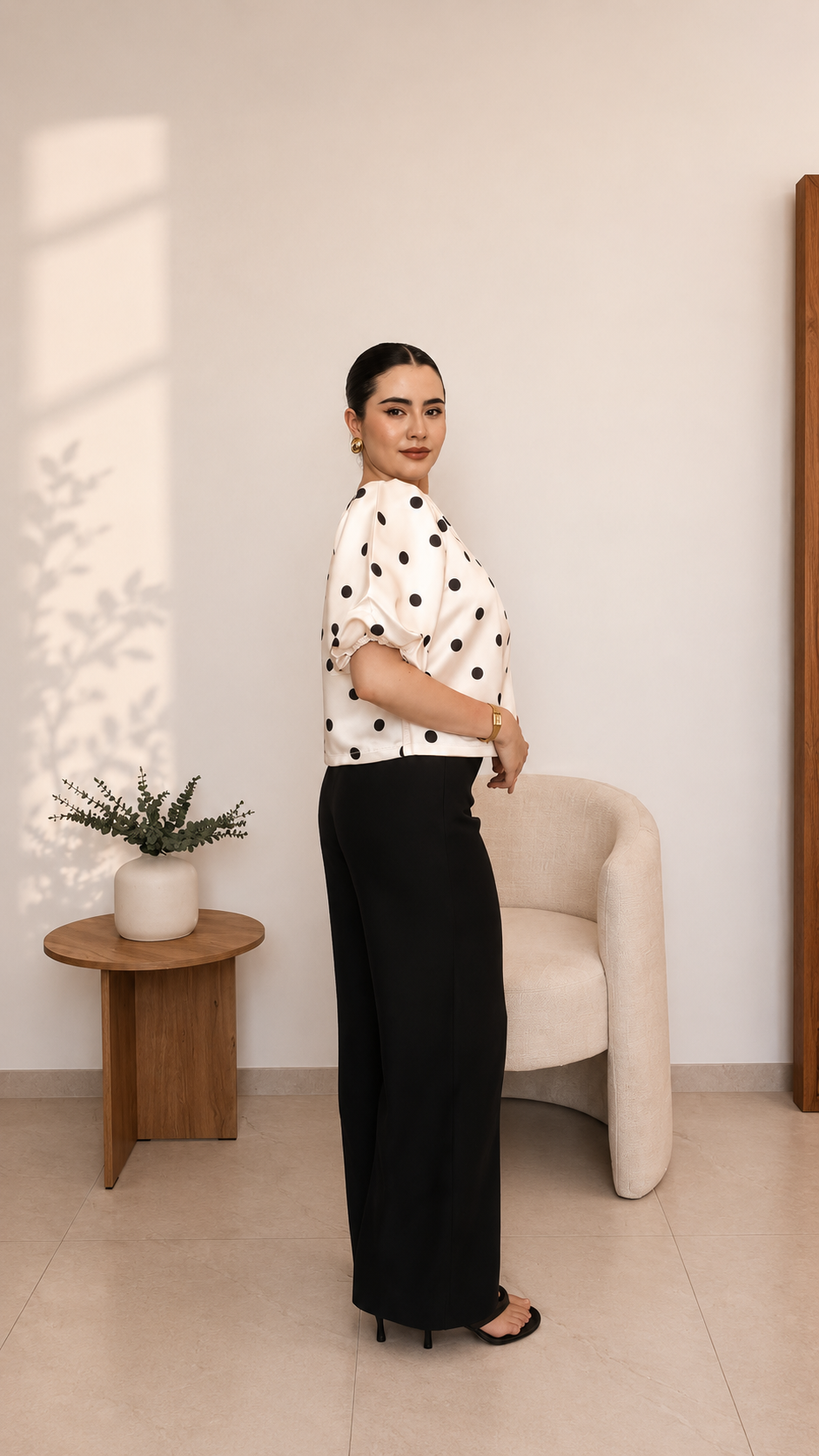 Blusa polka dots