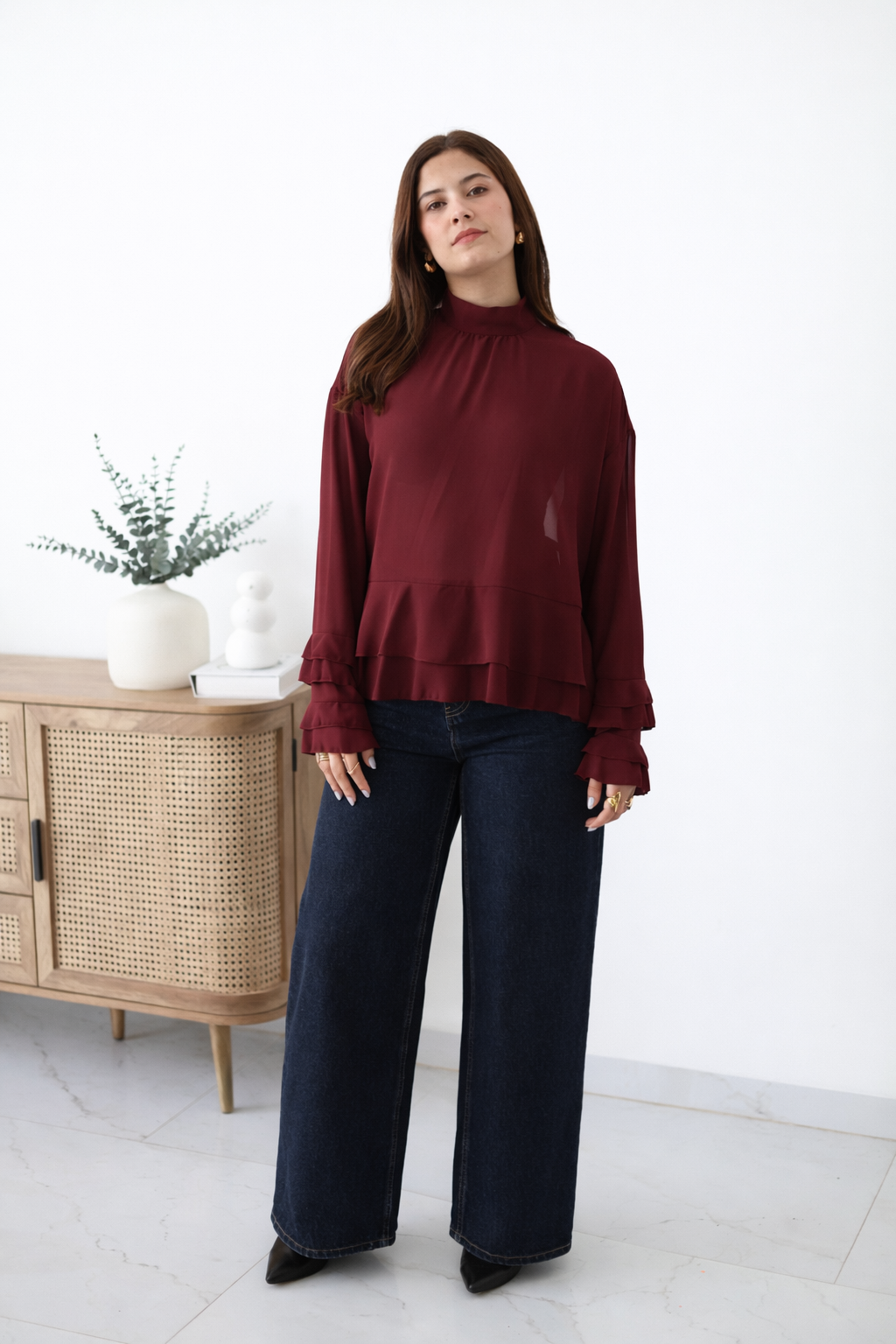 Blusa de chiffon