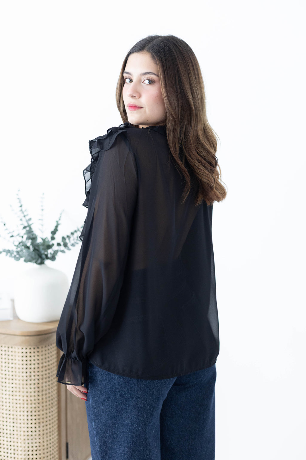 Blusa de olanes