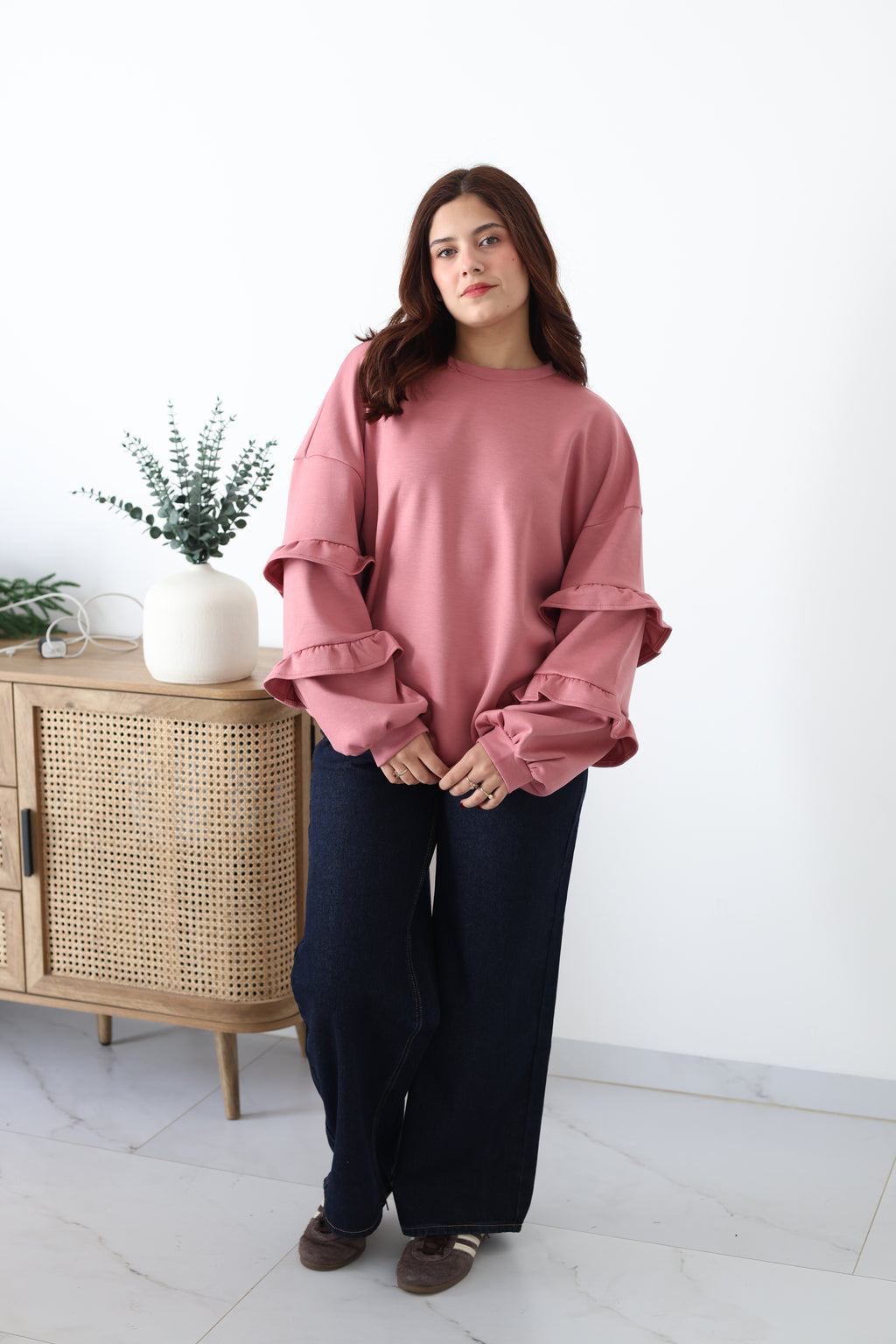 Sudadera rosa
