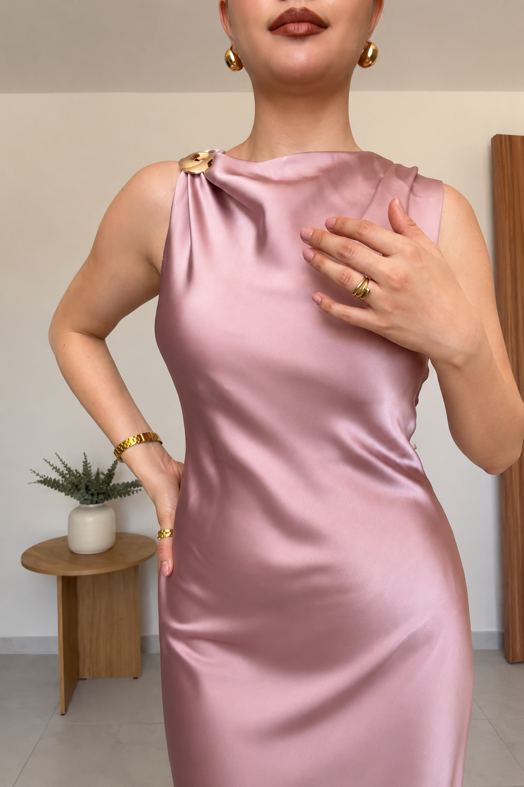 Vestido satín 🤍