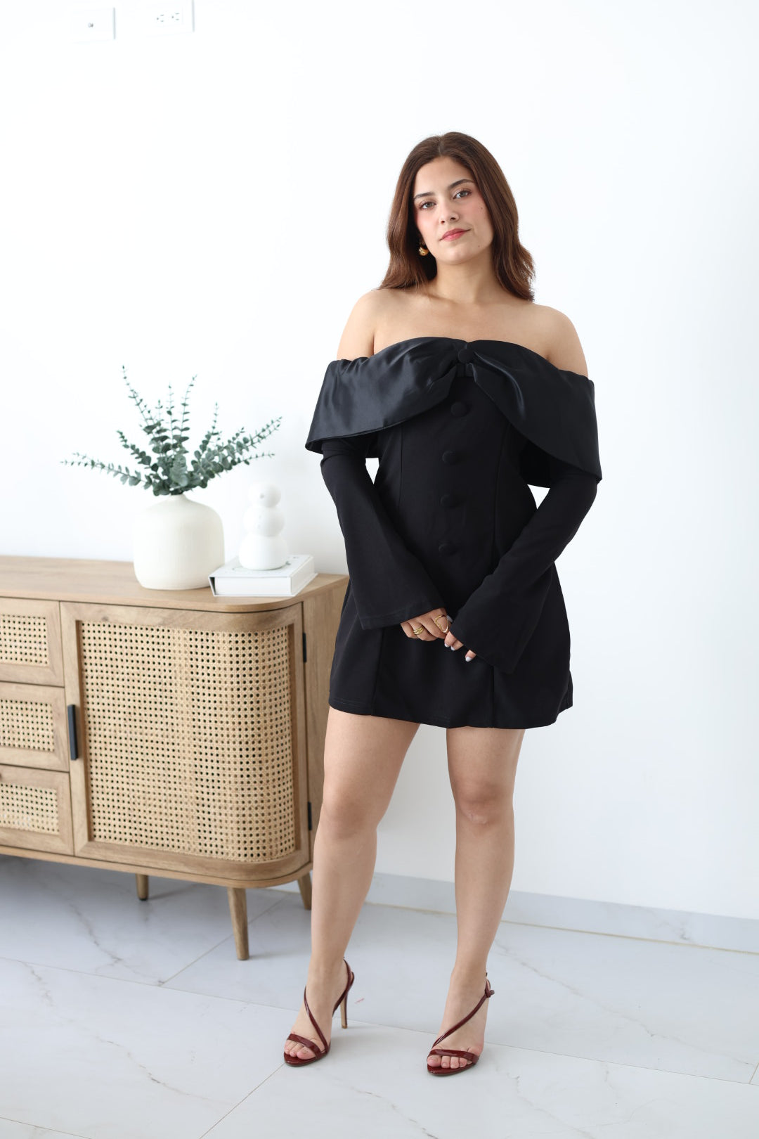 Vestido campesino moño