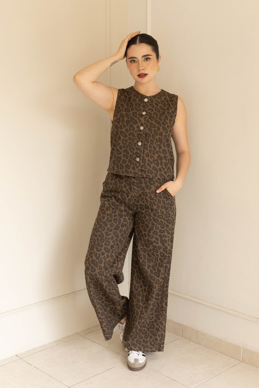 Conjunto 2pz leopardo