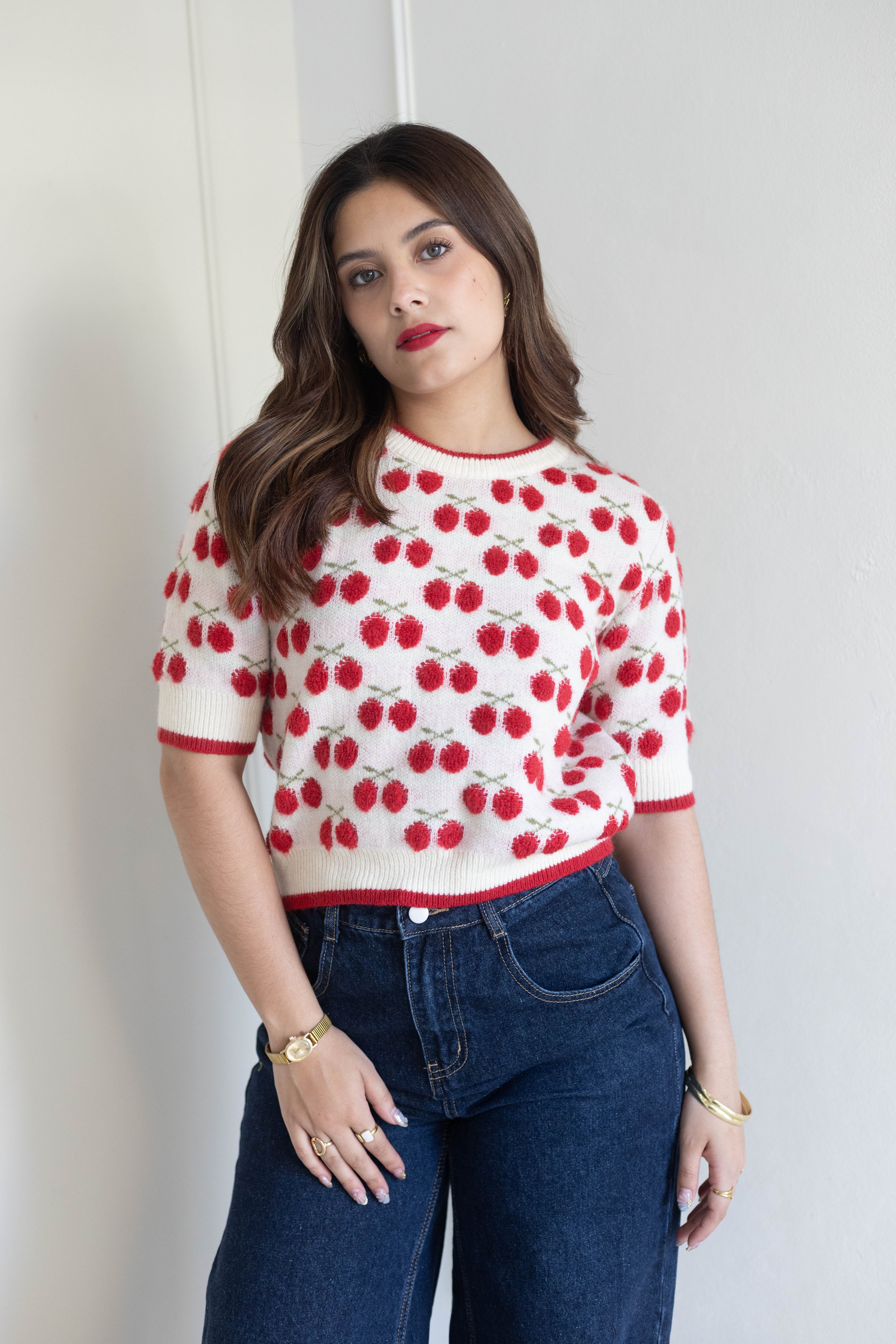 Blusa de cerezas