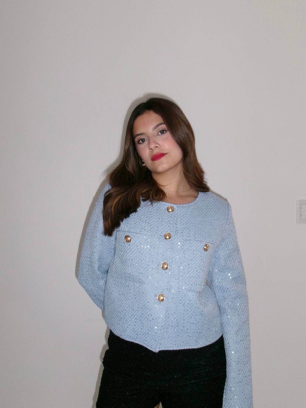 Abrigo de lentejuelas