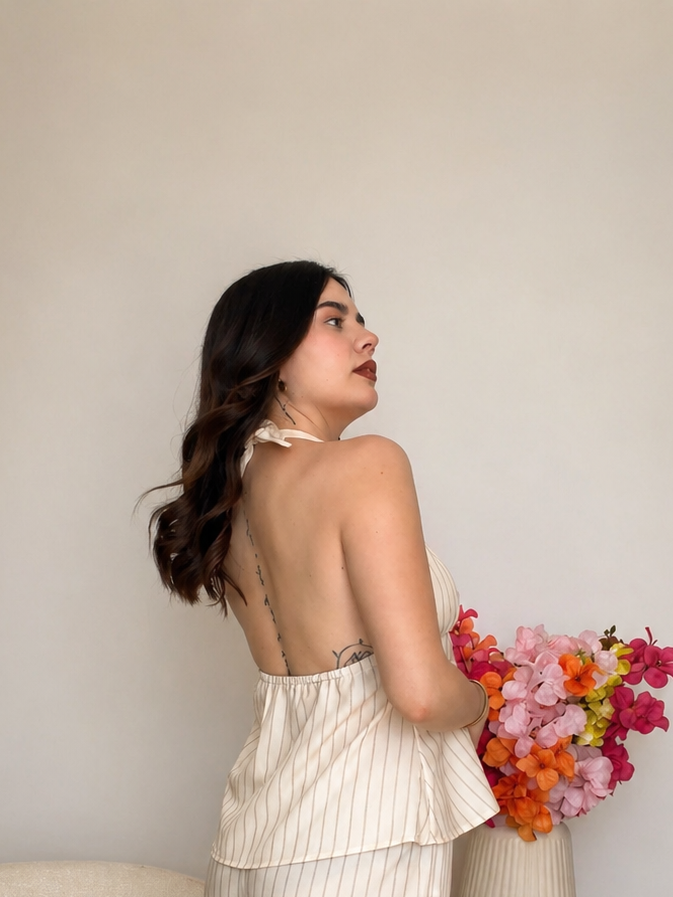 Conjunto 2pz beige