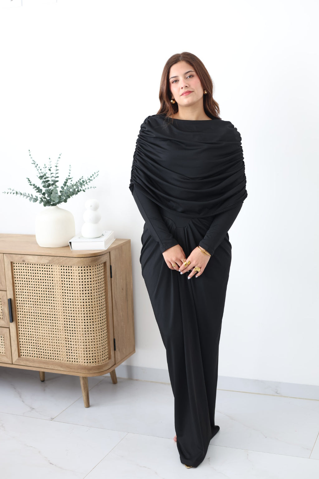 Vestido negro largo