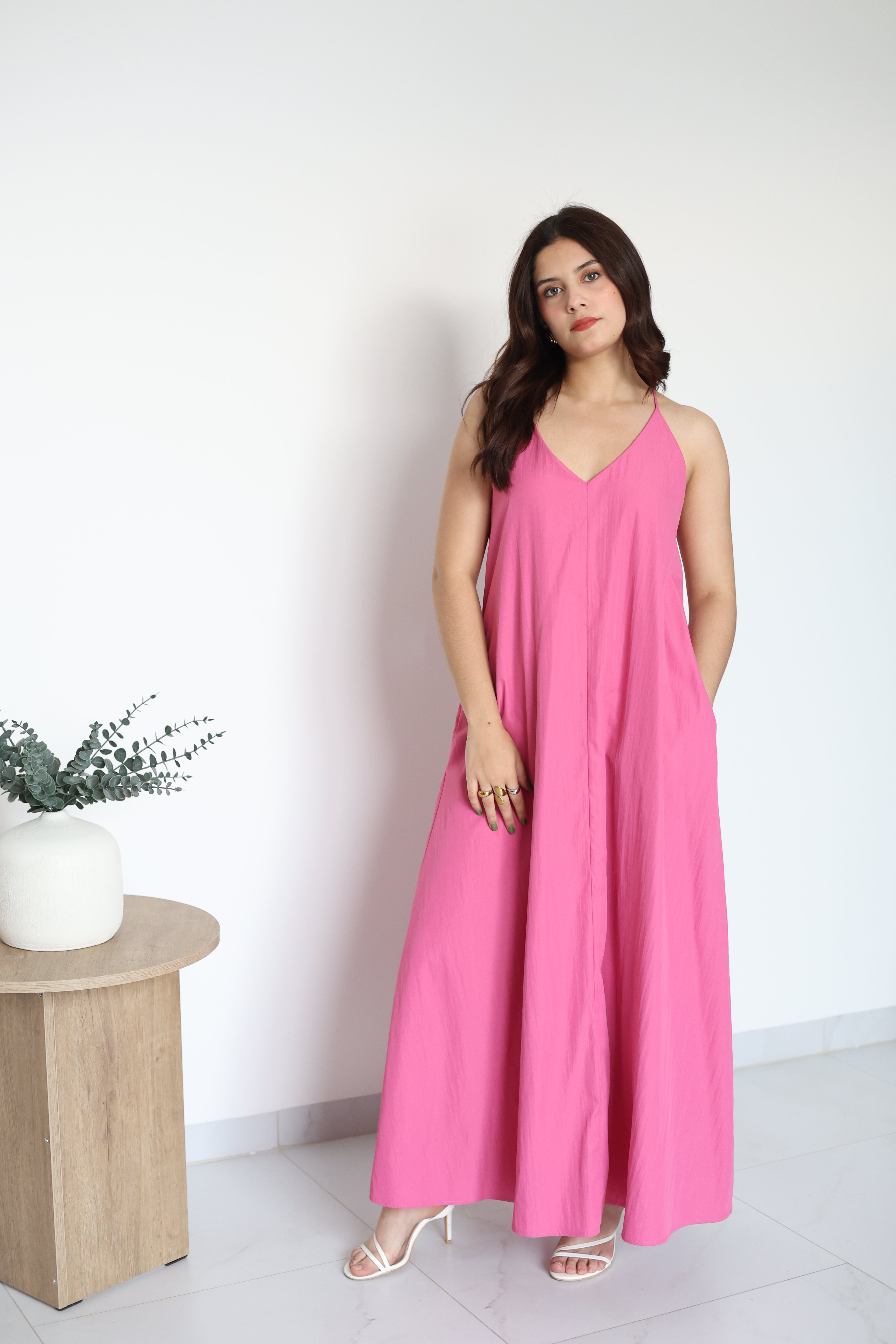 Vestido de tirantes largo