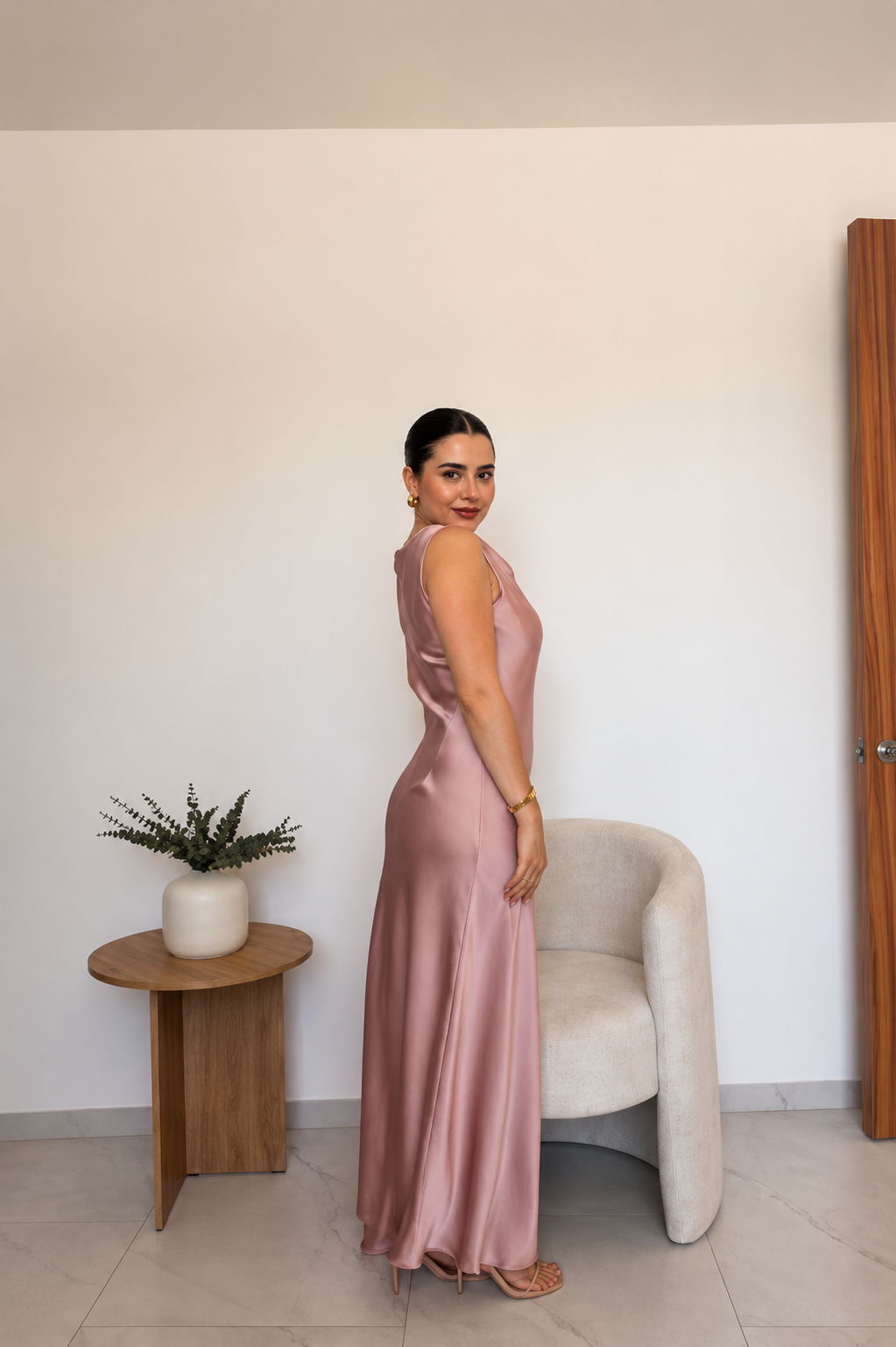 Vestido satín 🤍